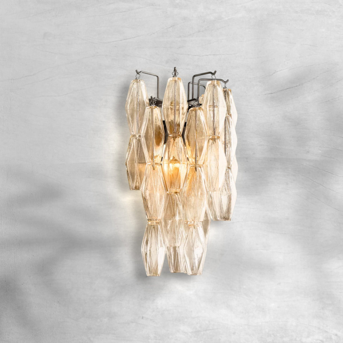 Cyra Glass Short Wall Sconce