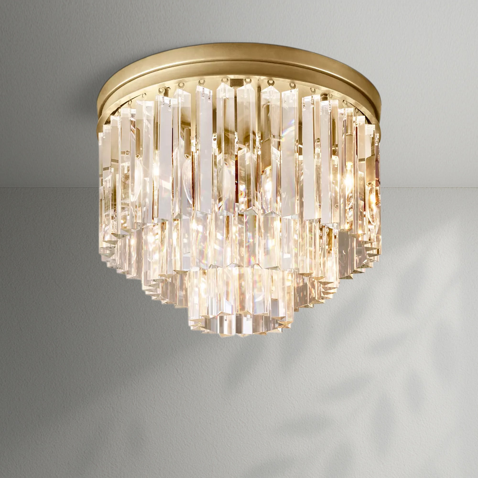 1920s Odeom Round Flushmount