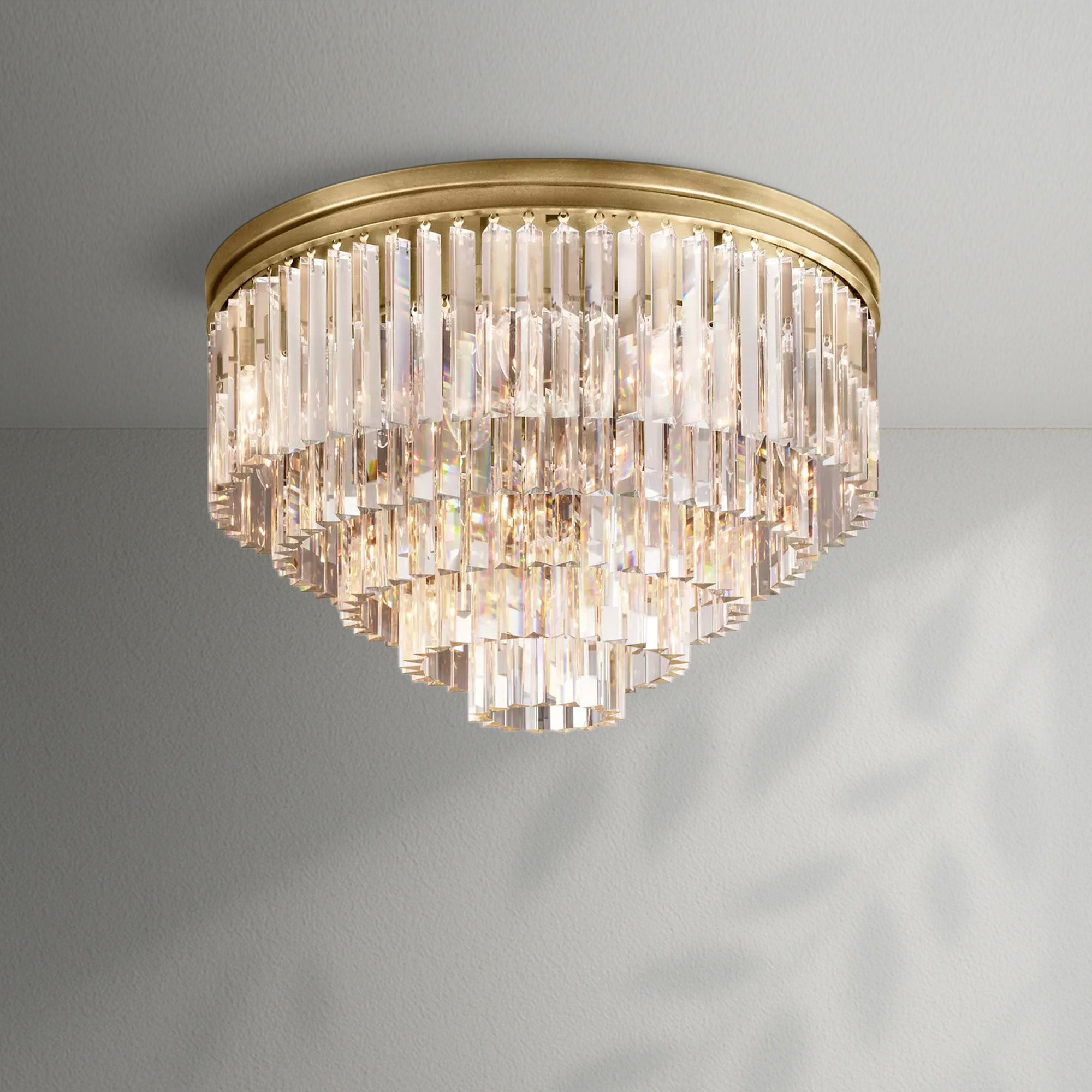 1920s Odeom Round Flushmount