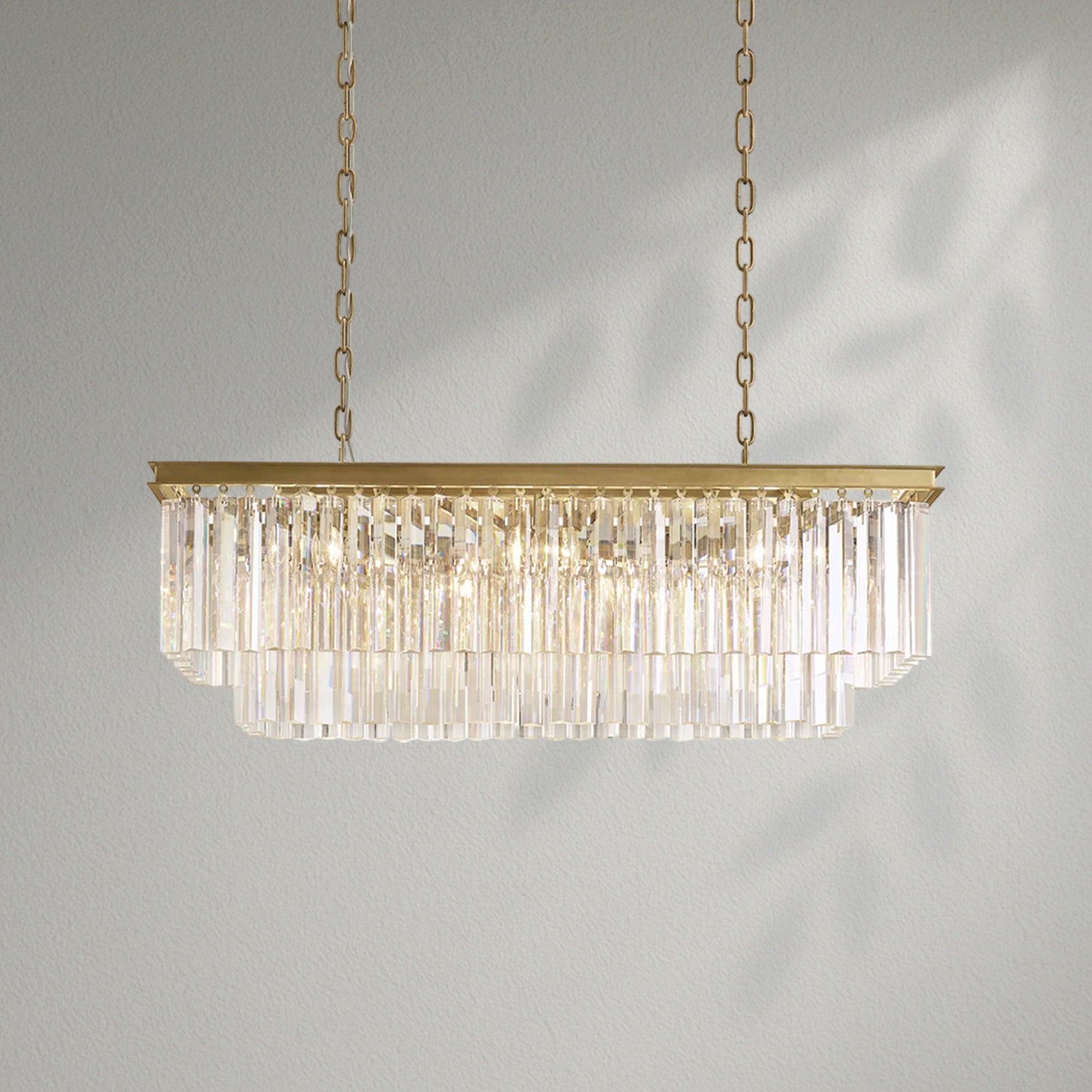 1920s Odeom Rectangular Chandelier