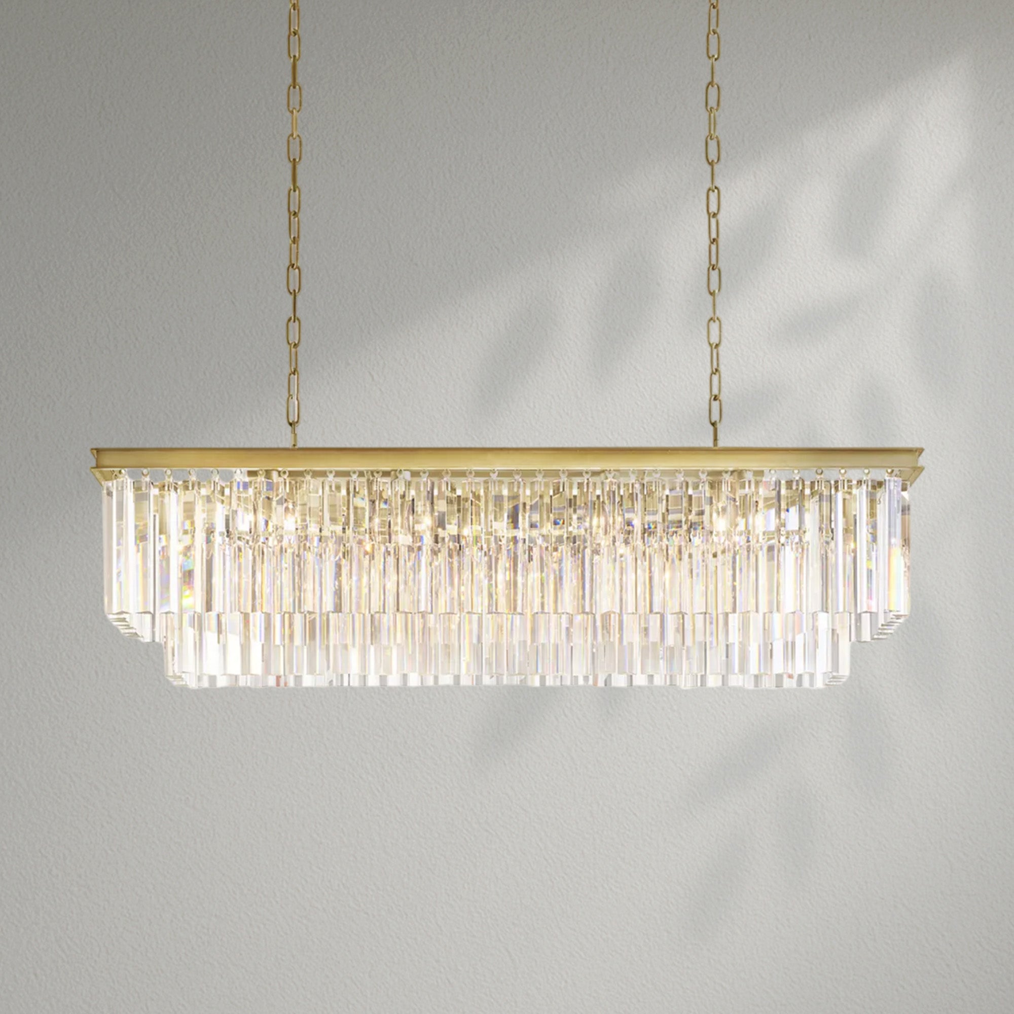1920s Odeom Rectangular Chandelier