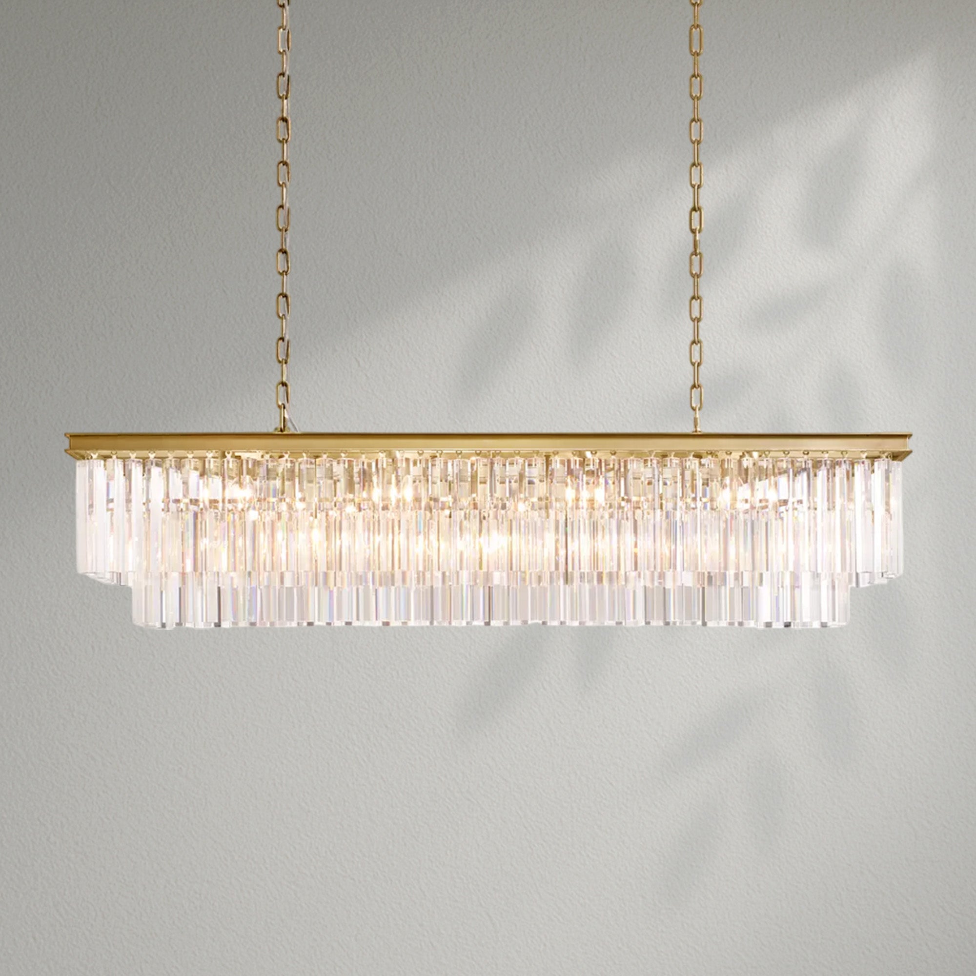 1920s Odeom Rectangular Chandelier