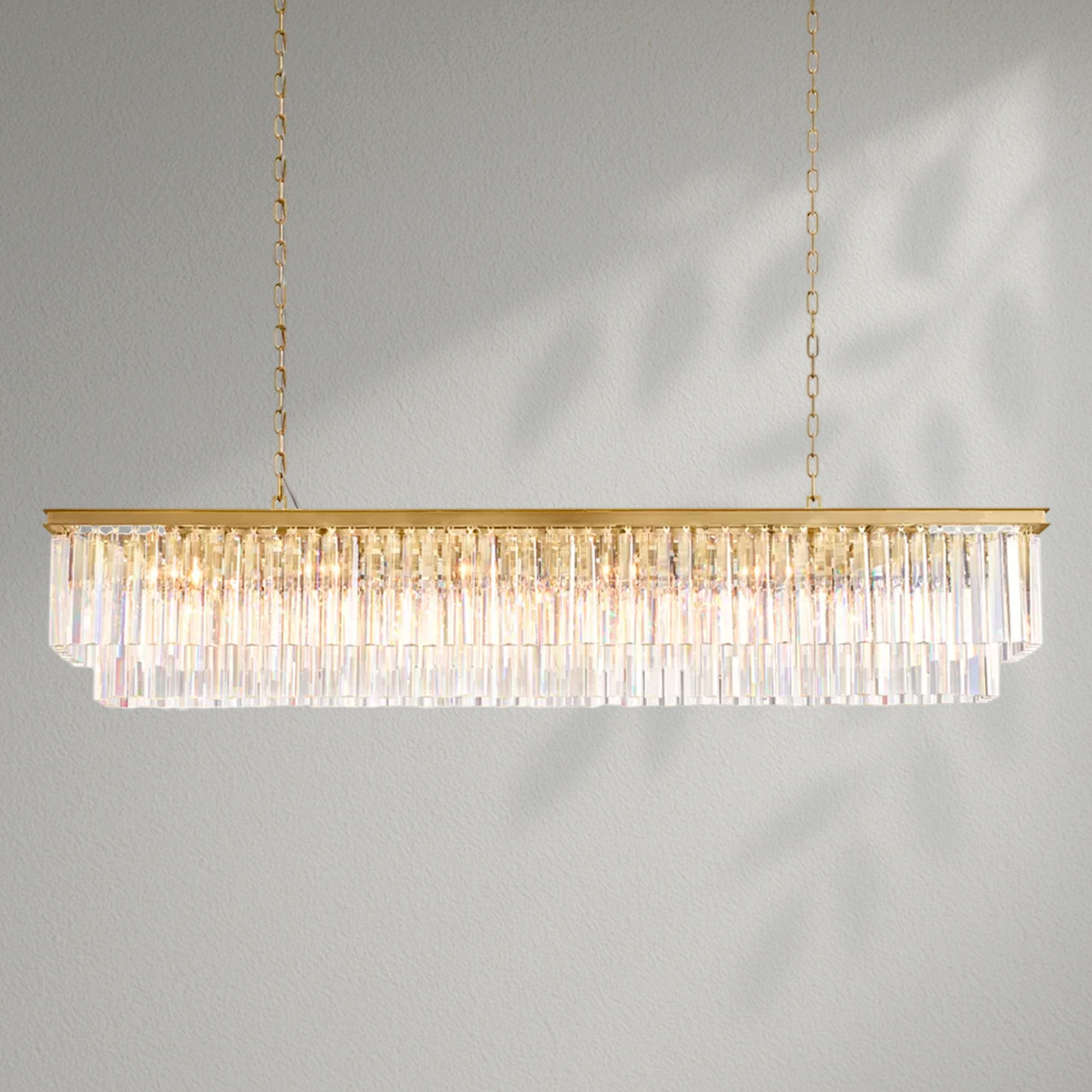 1920s Odeom Rectangular Chandelier