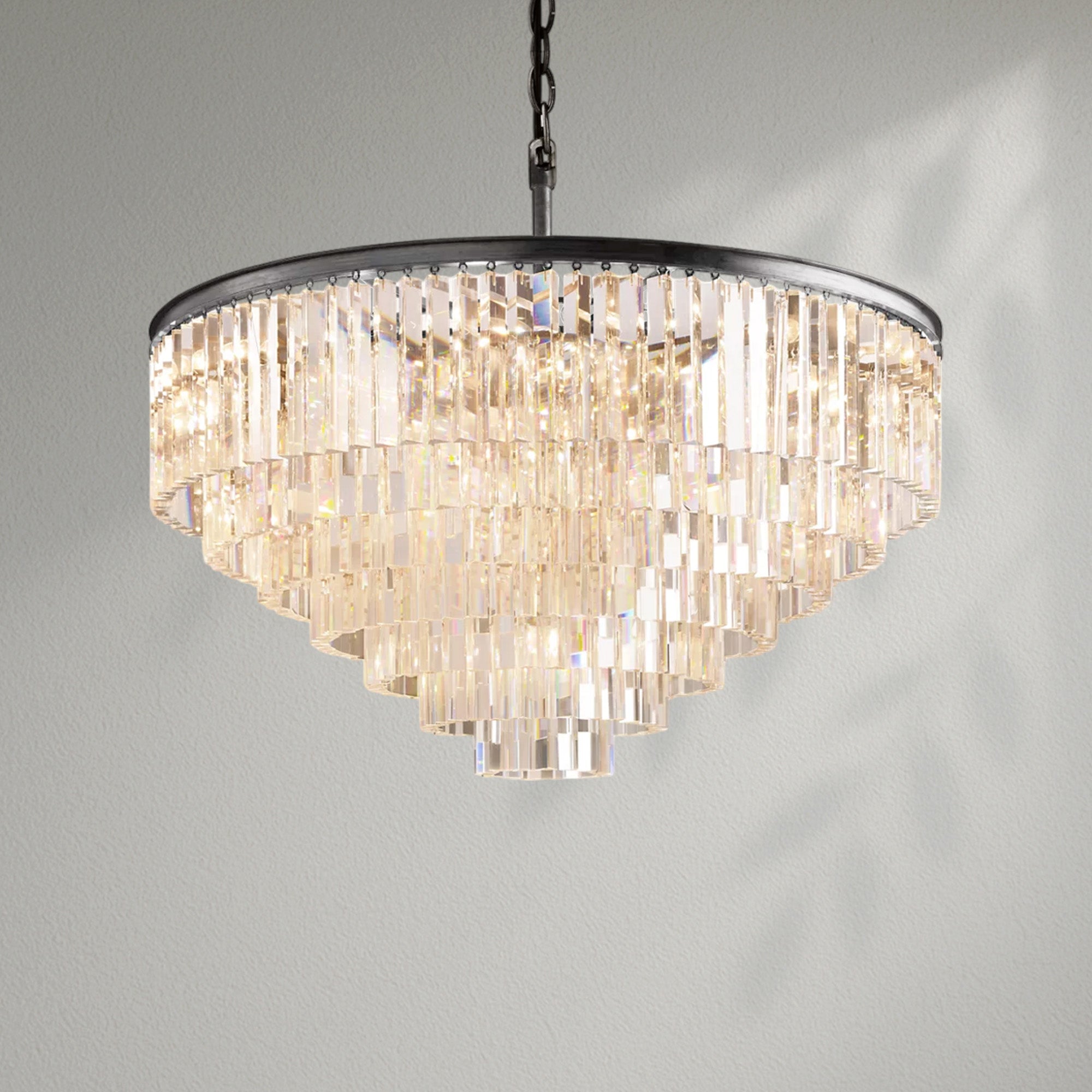 1920s Odeom Round Chandelier