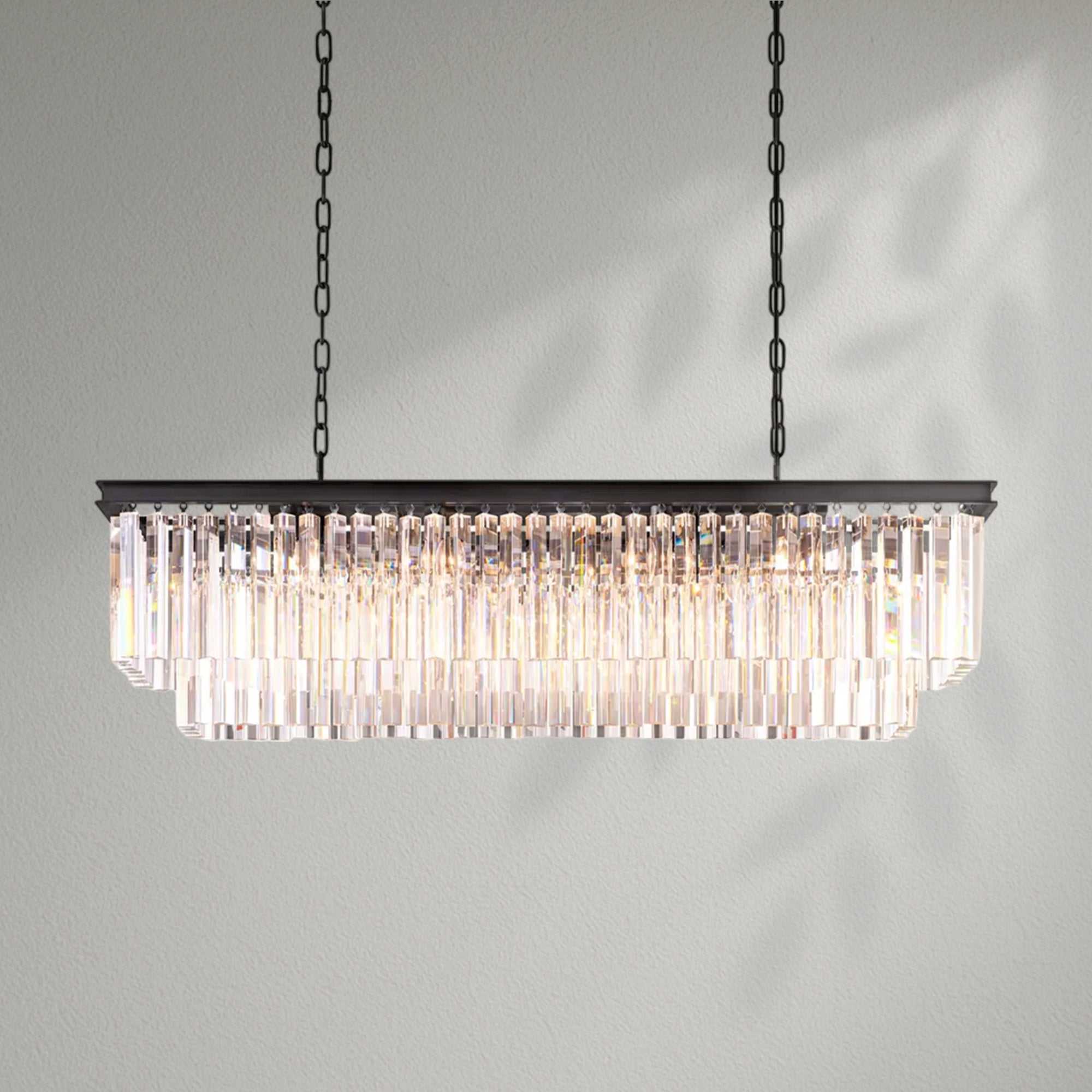 1920s Odeom Rectangular Chandelier