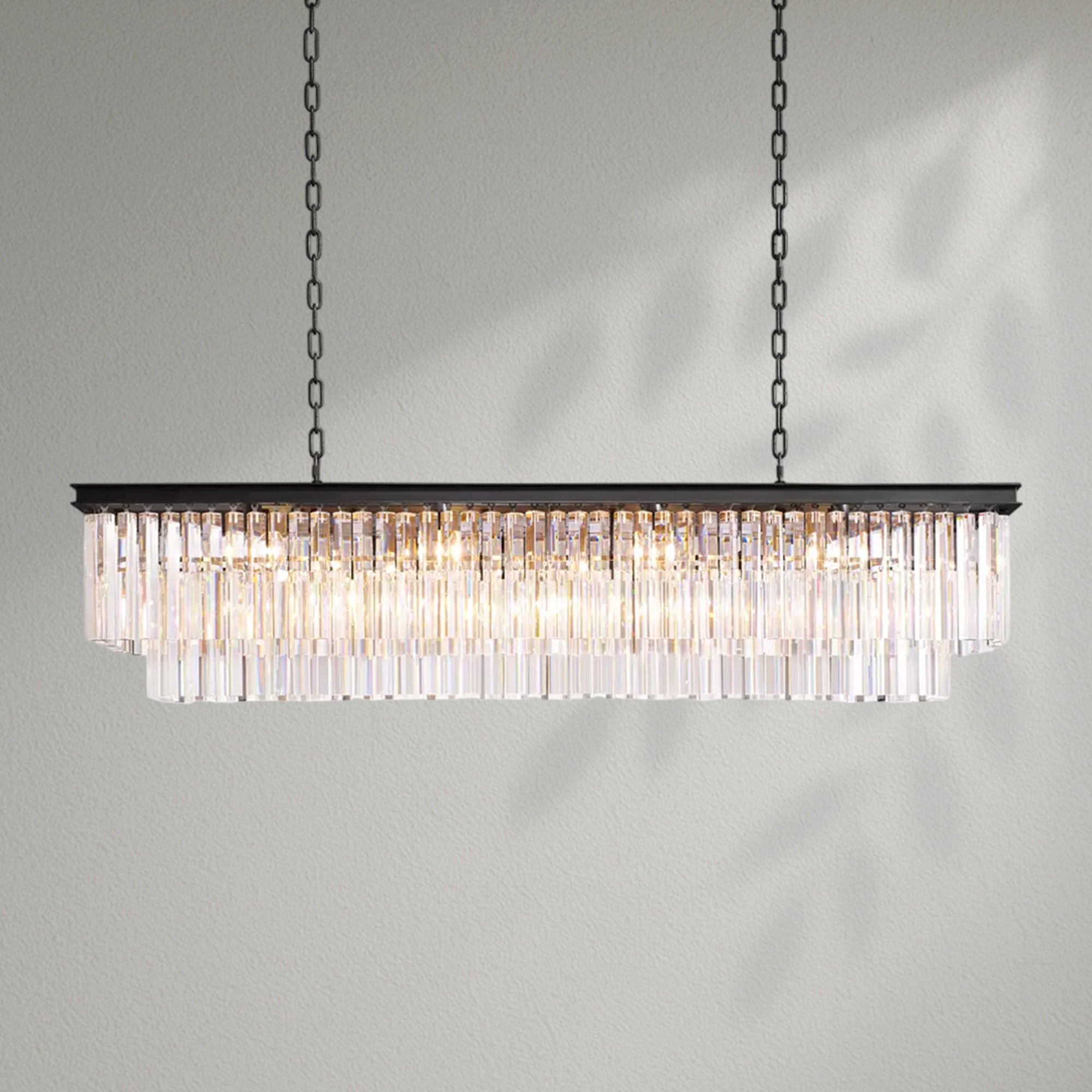 1920s Odeom Rectangular Chandelier