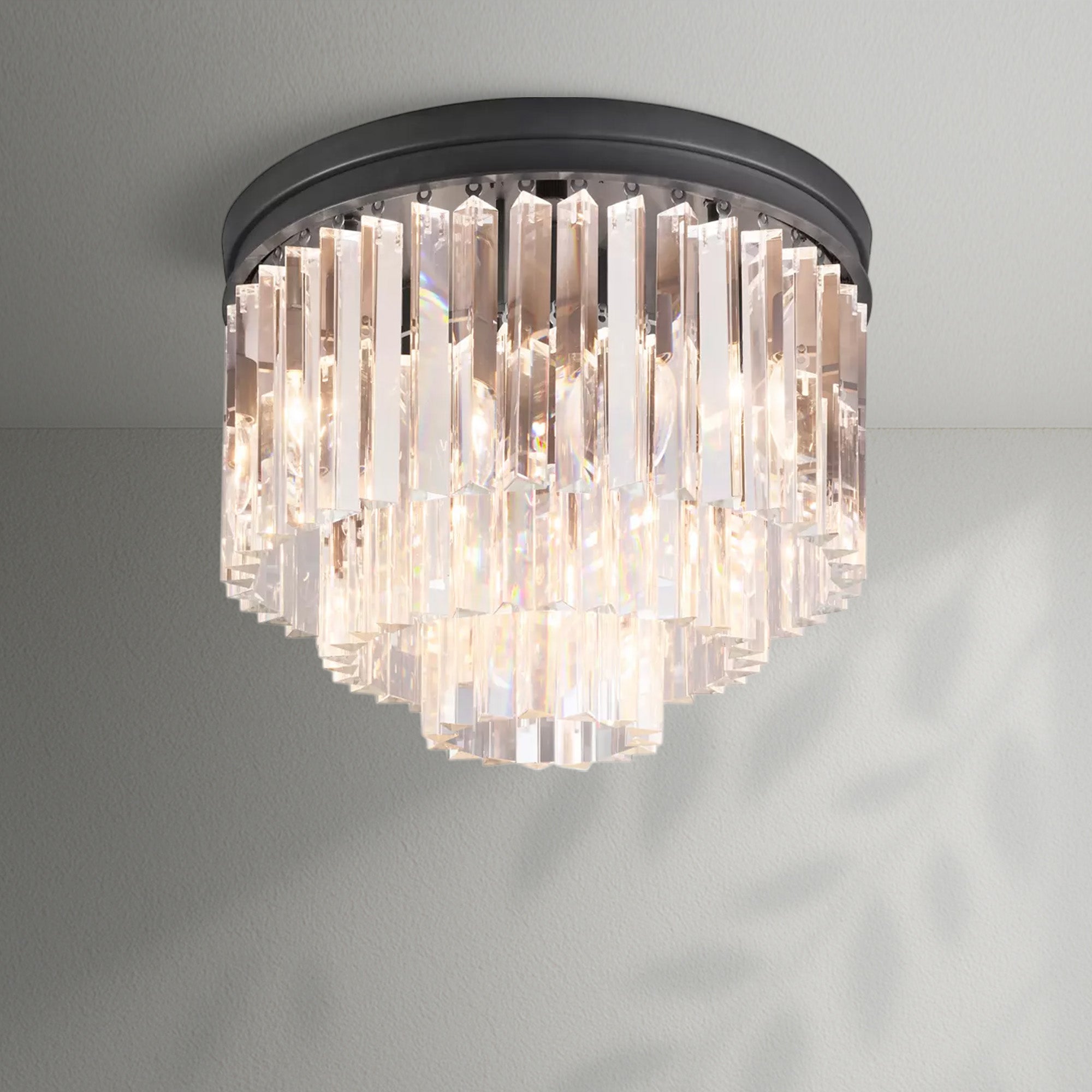 1920s Odeom Round Flushmount