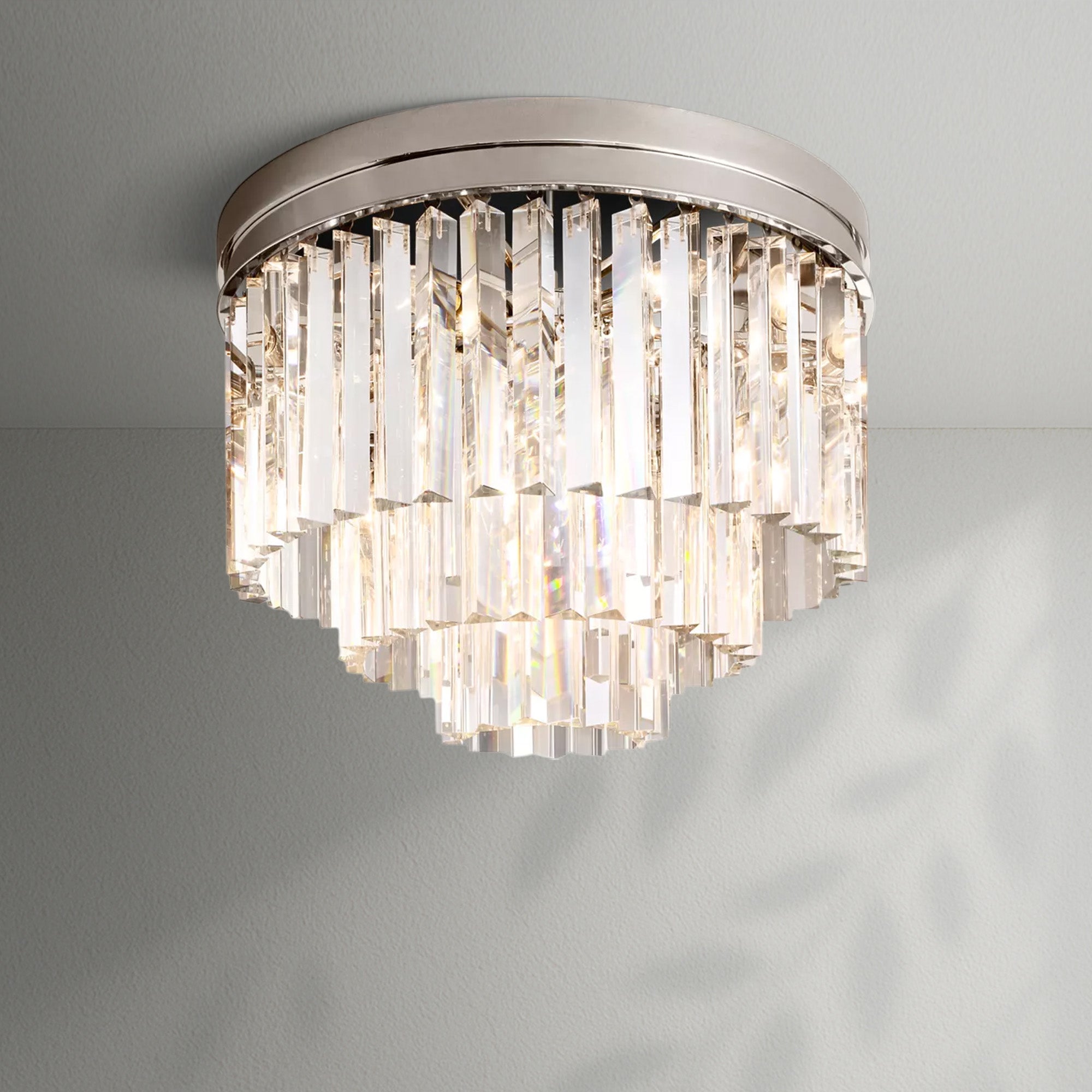 1920s Odeom Round Flushmount