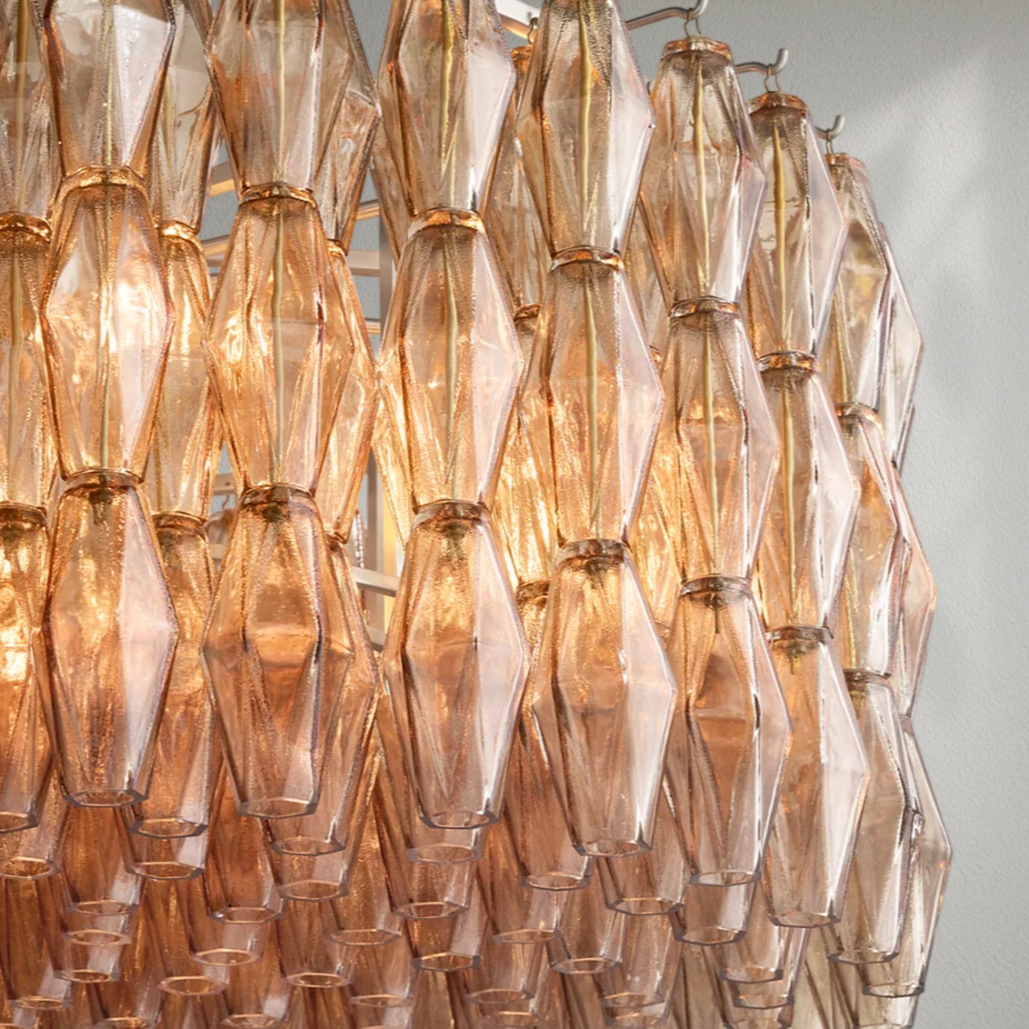 Chiaran Smoke Glass Round Chandelier
