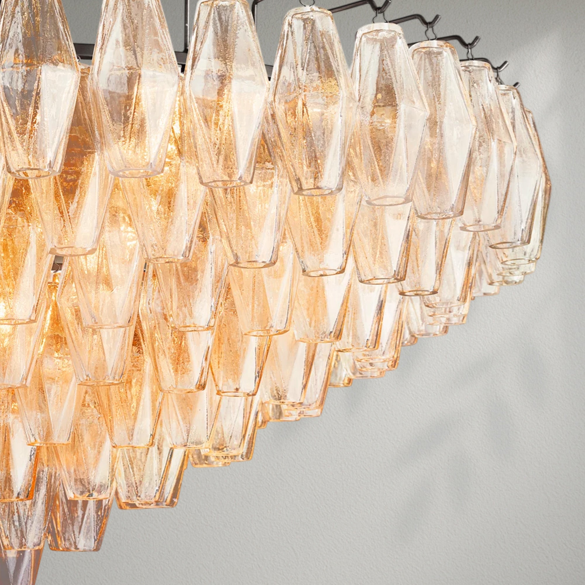 Chiaran Glass Tiered Round Chandelier