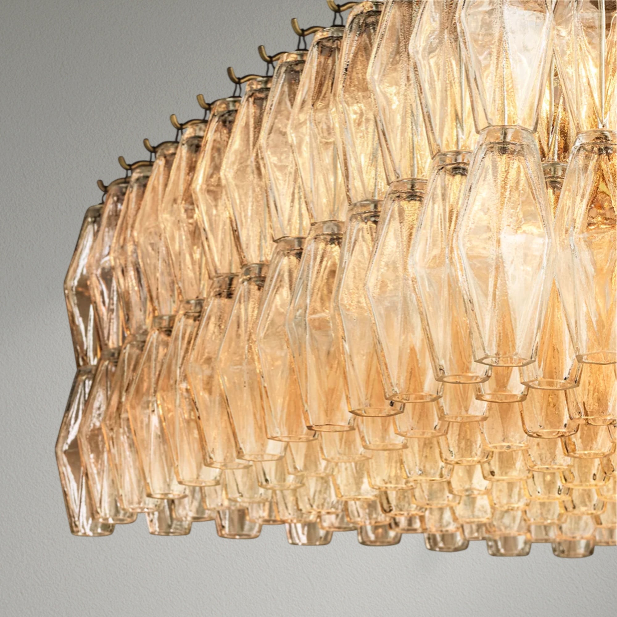 Chiaran Glass Rectangular Chandelier