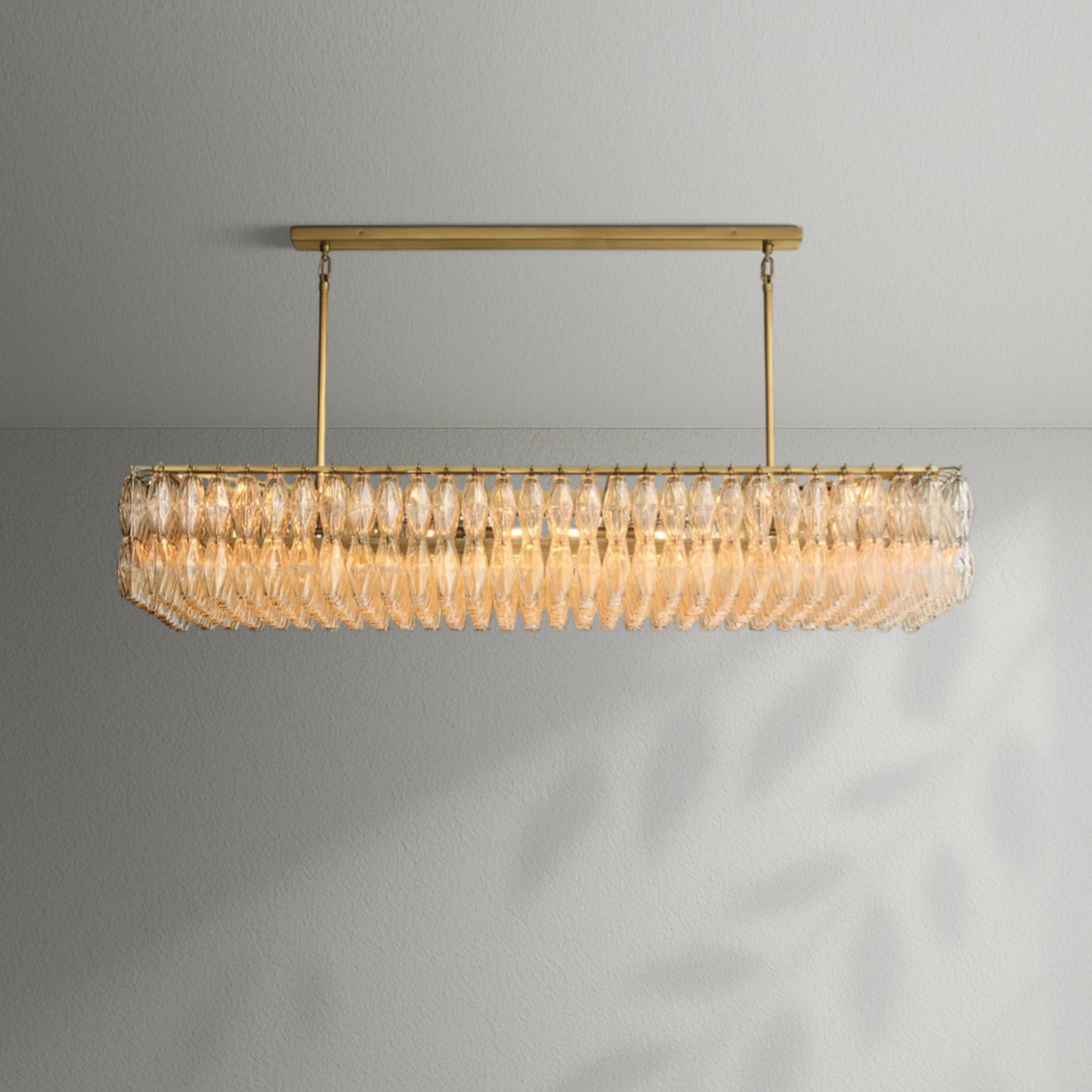Chiaran Glass Rectangular Chandelier