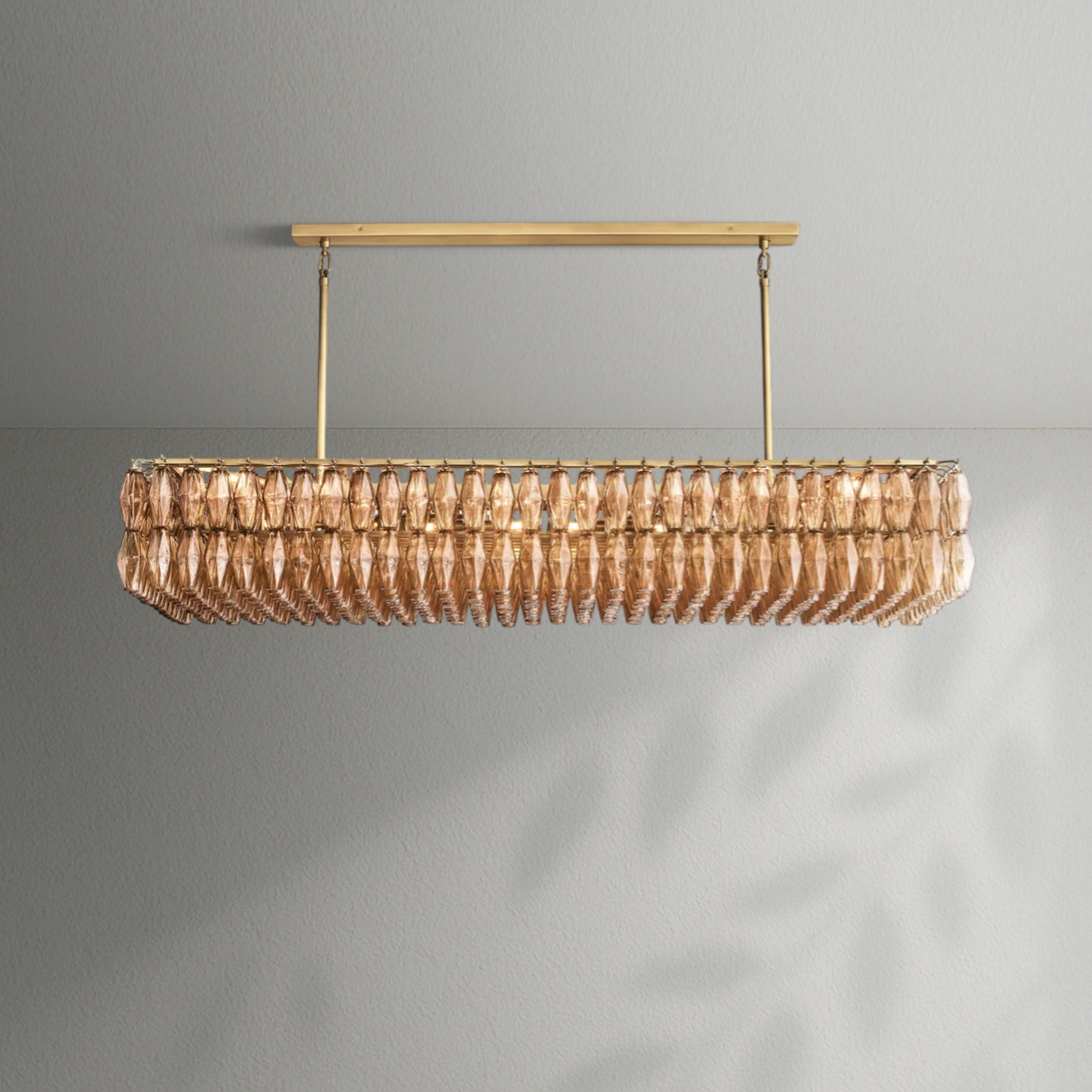Chiaran Glass Rectangular Chandelier