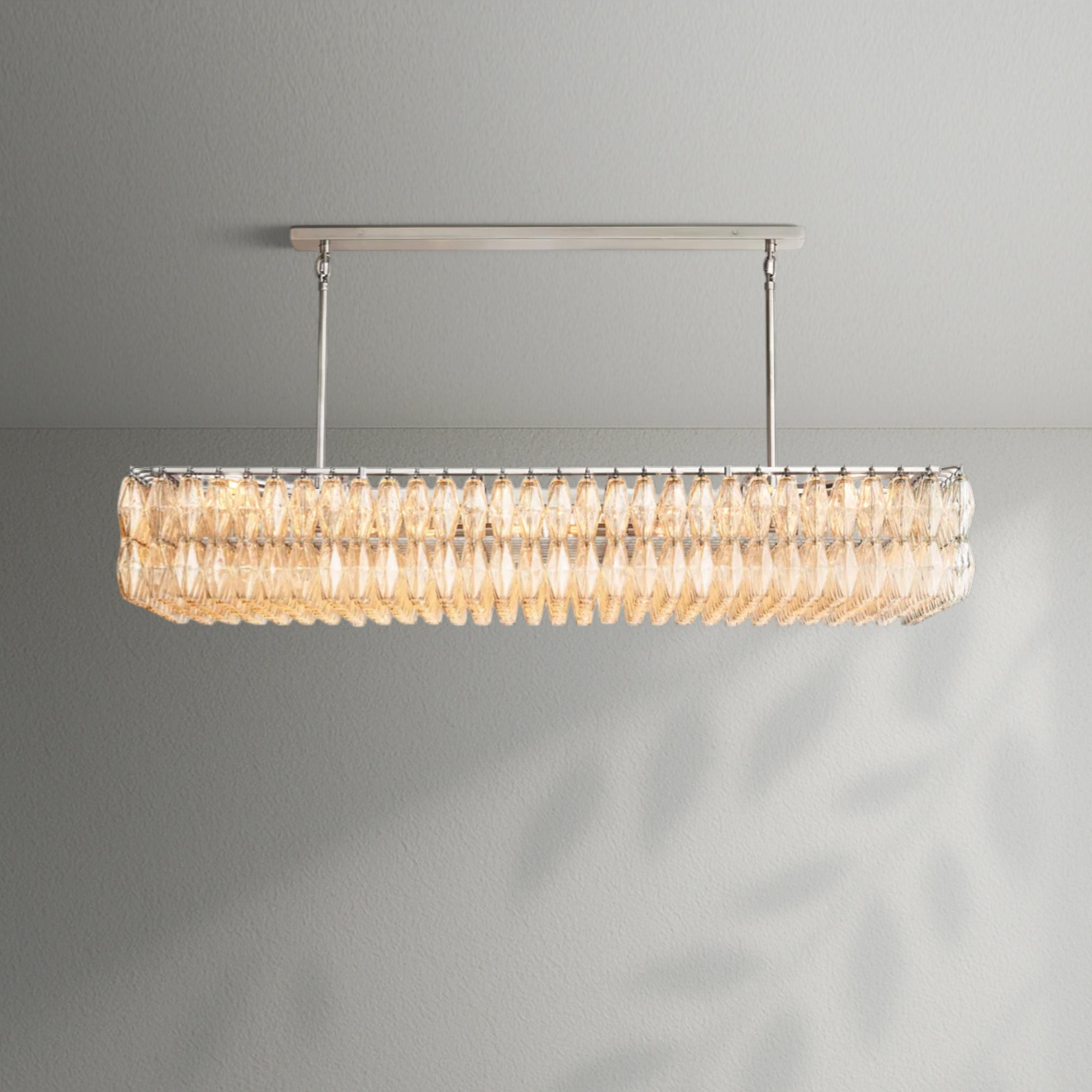 Chiaran Glass Rectangular Chandelier