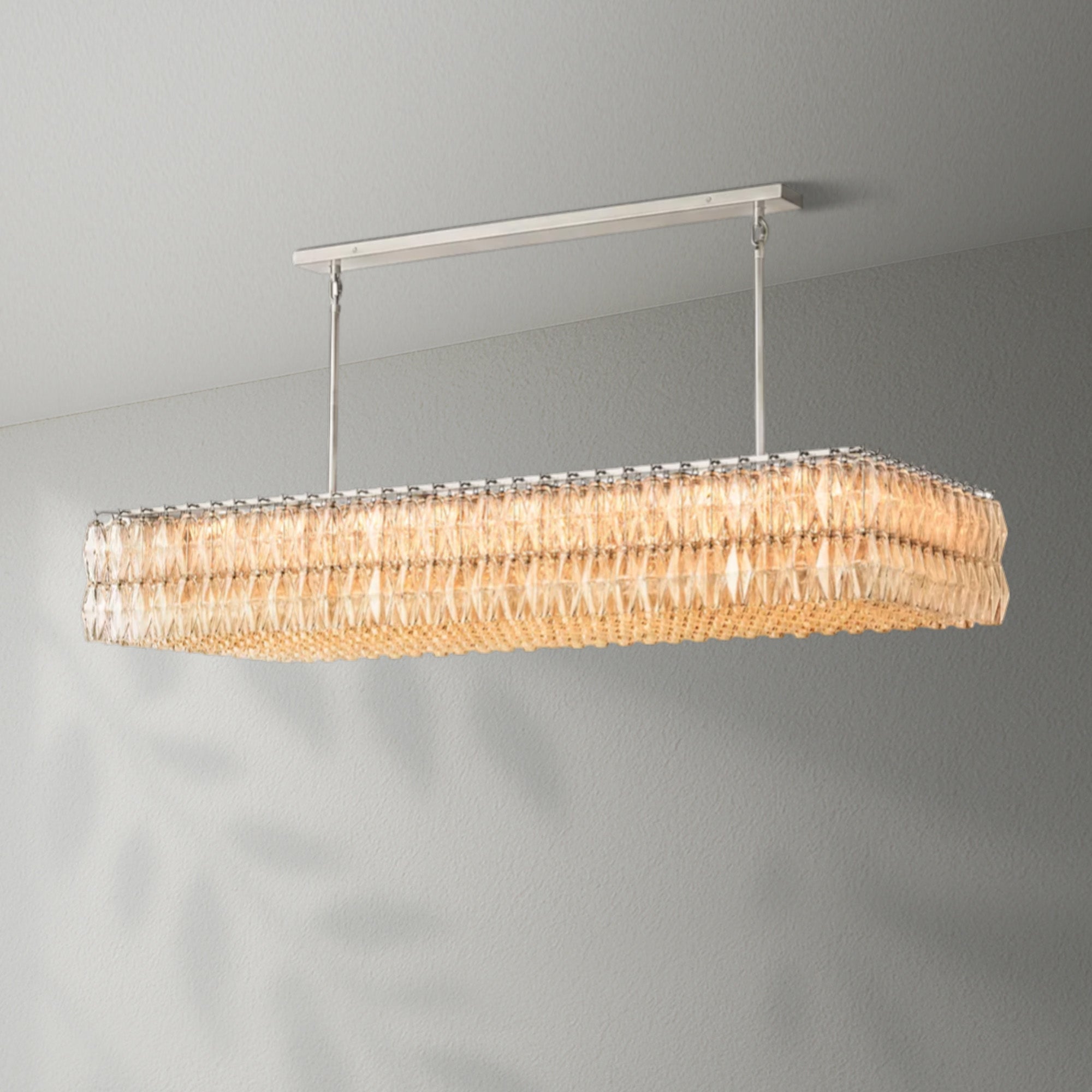 Chiaran Glass Rectangular Chandelier