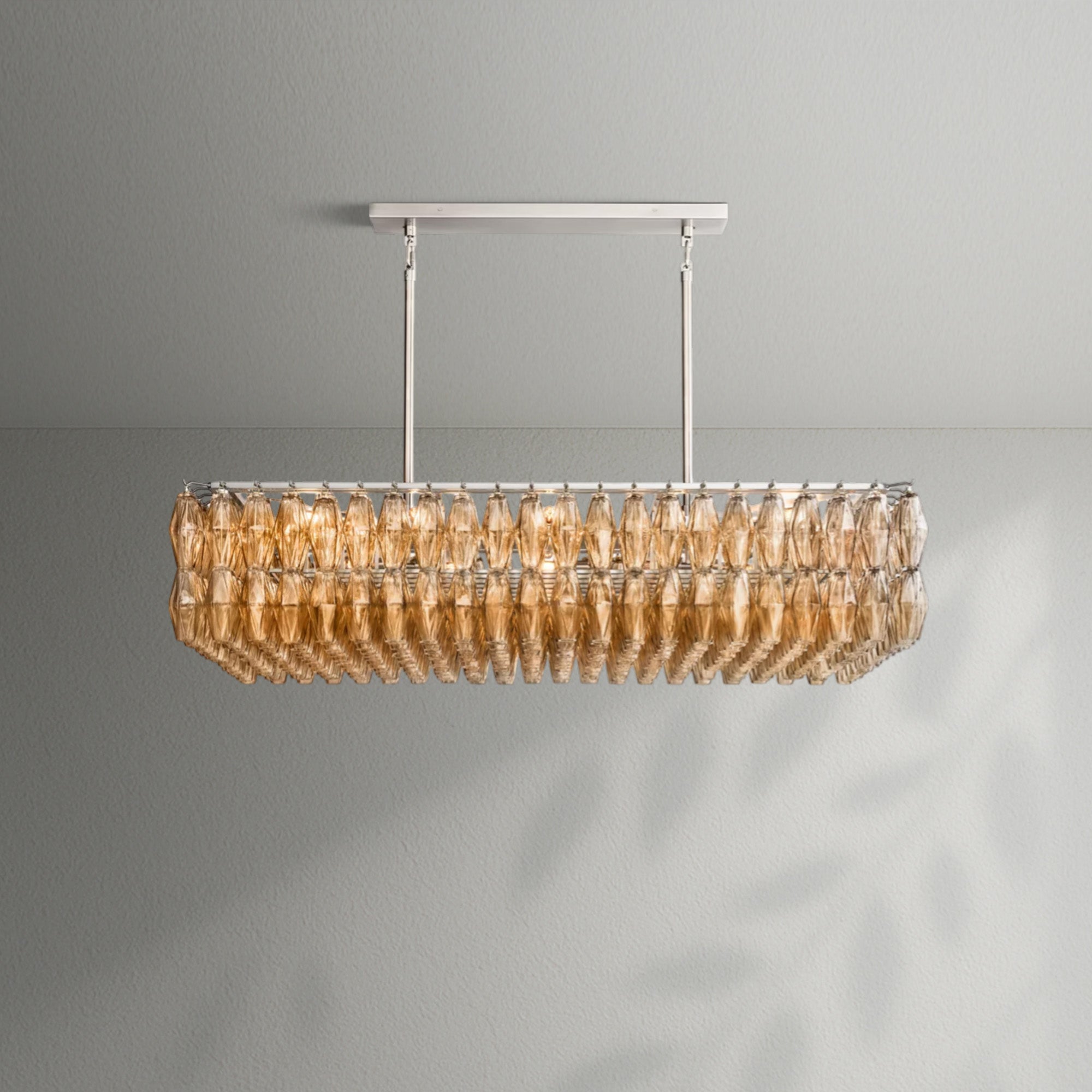 Chiaran Glass Rectangular Chandelier