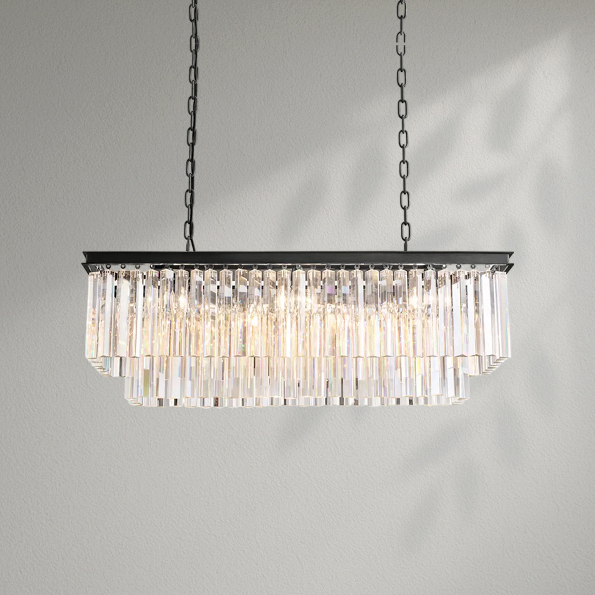 1920s Odeom Rectangular Chandelier