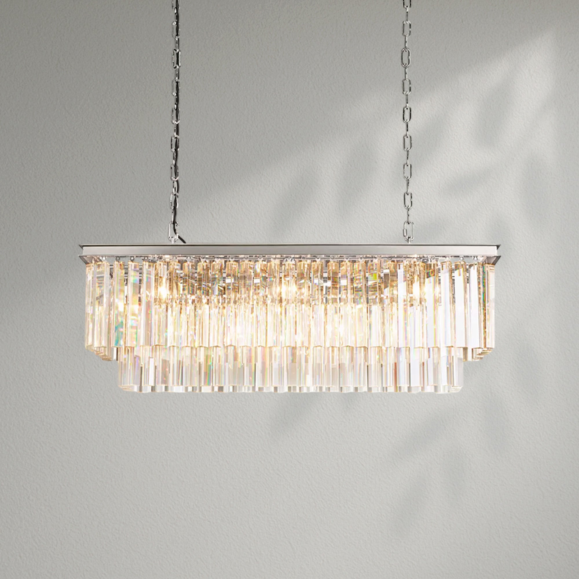 1920s Odeom Rectangular Chandelier