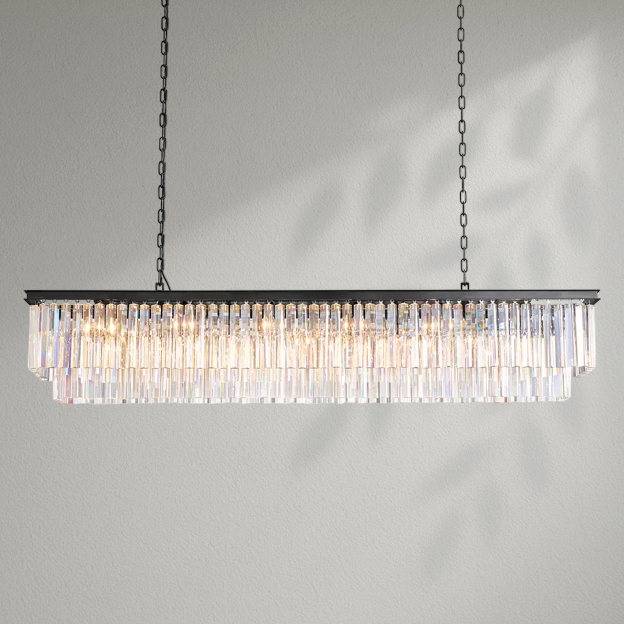 1920s Odeom Rectangular Chandelier