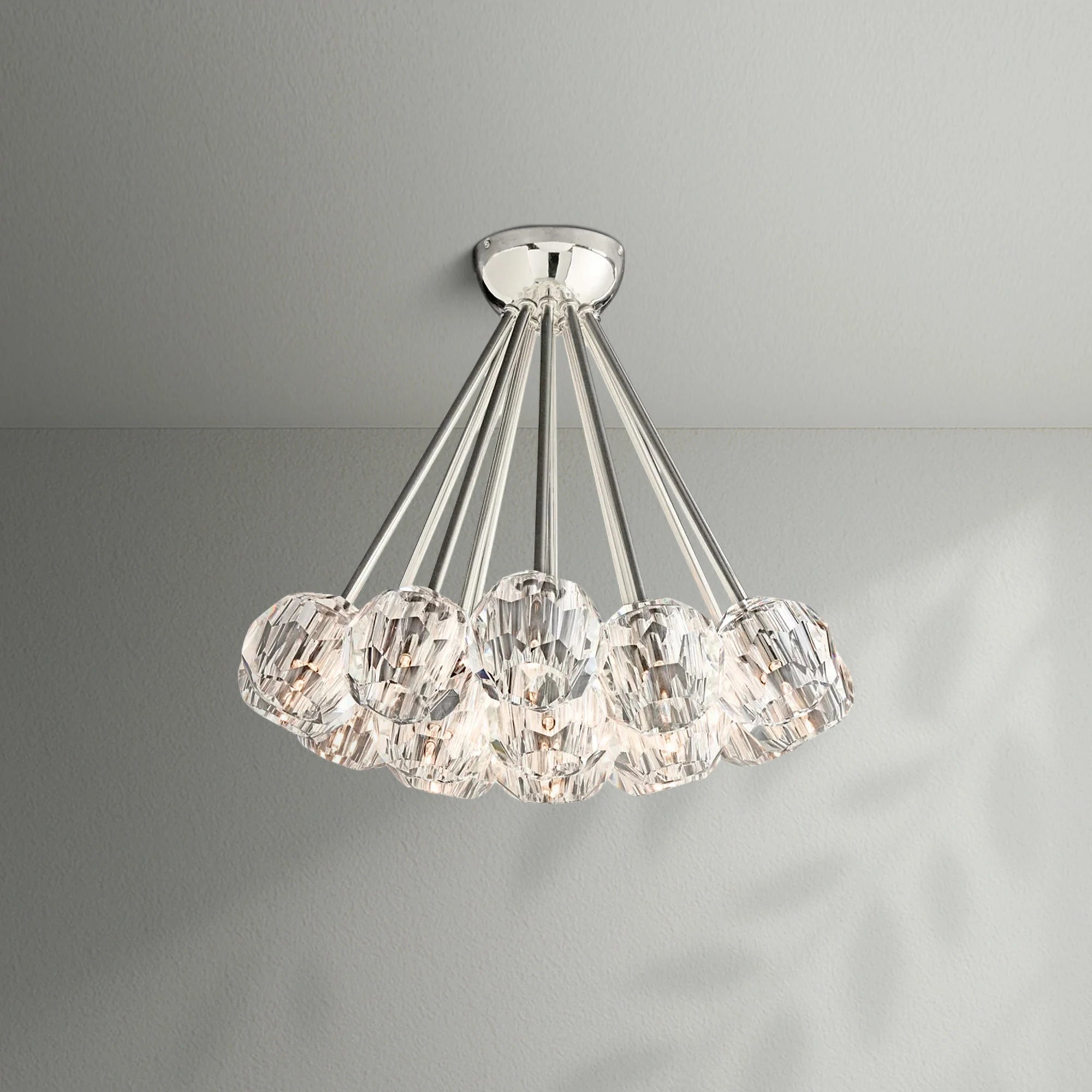 Boule Do Crystal Glass Flushmount