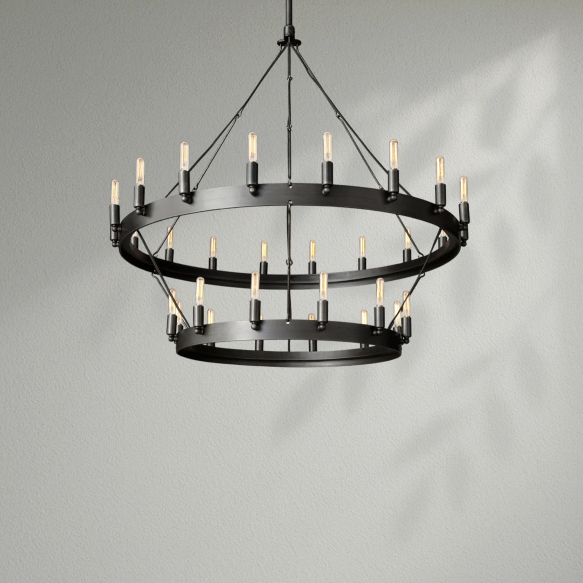Camins Vintage Filament 2-Tier Chandelier