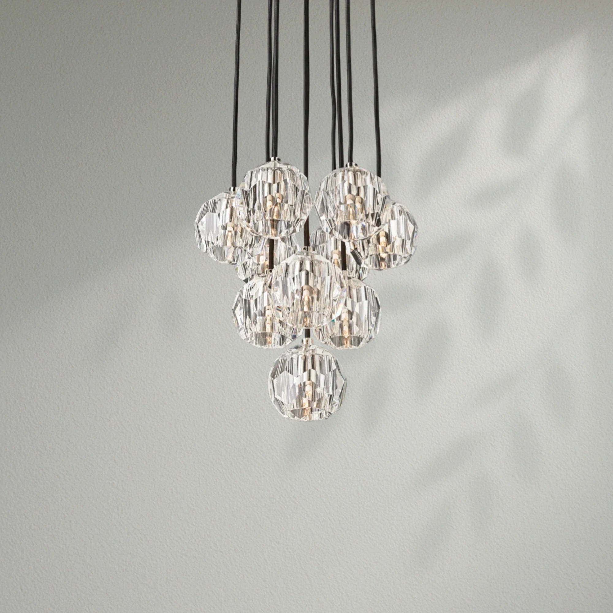 Boule Do Crystal Cluster Round Chandelier