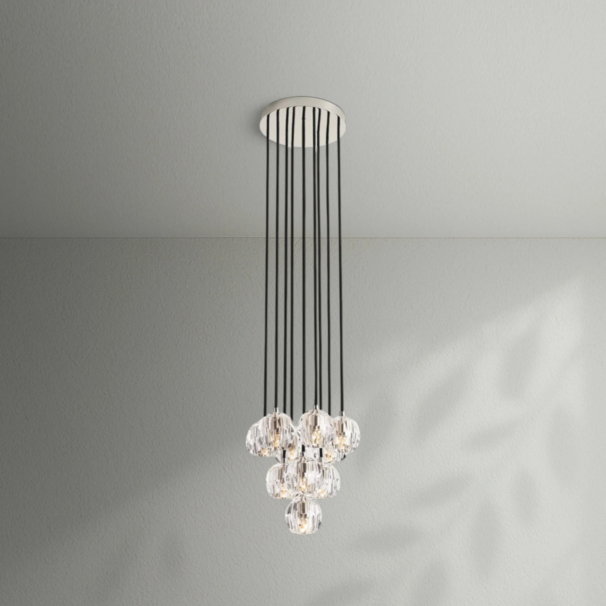 Boule Do Crystal Cluster Round Chandelier