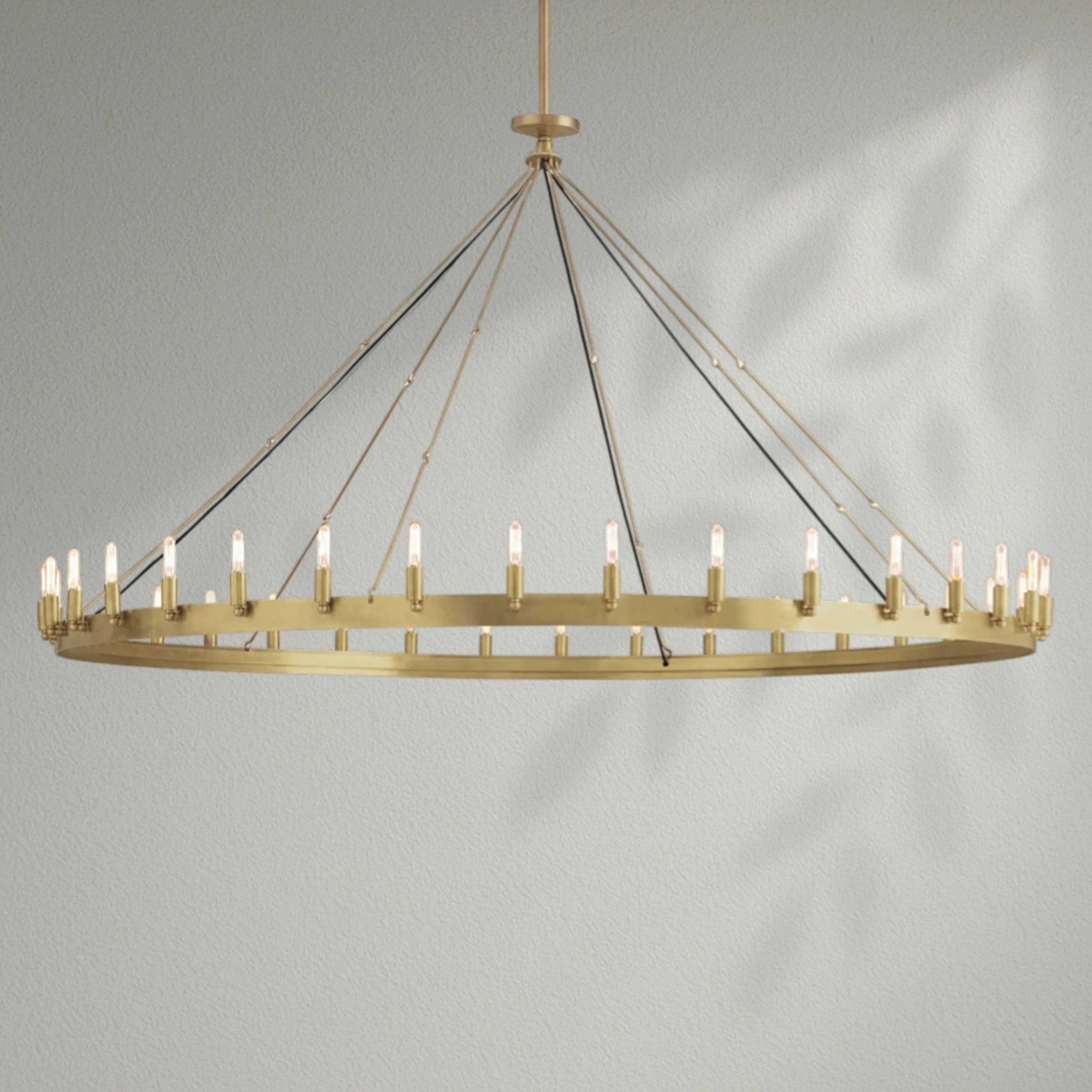 Camins Vintage Filament Round Chandelier