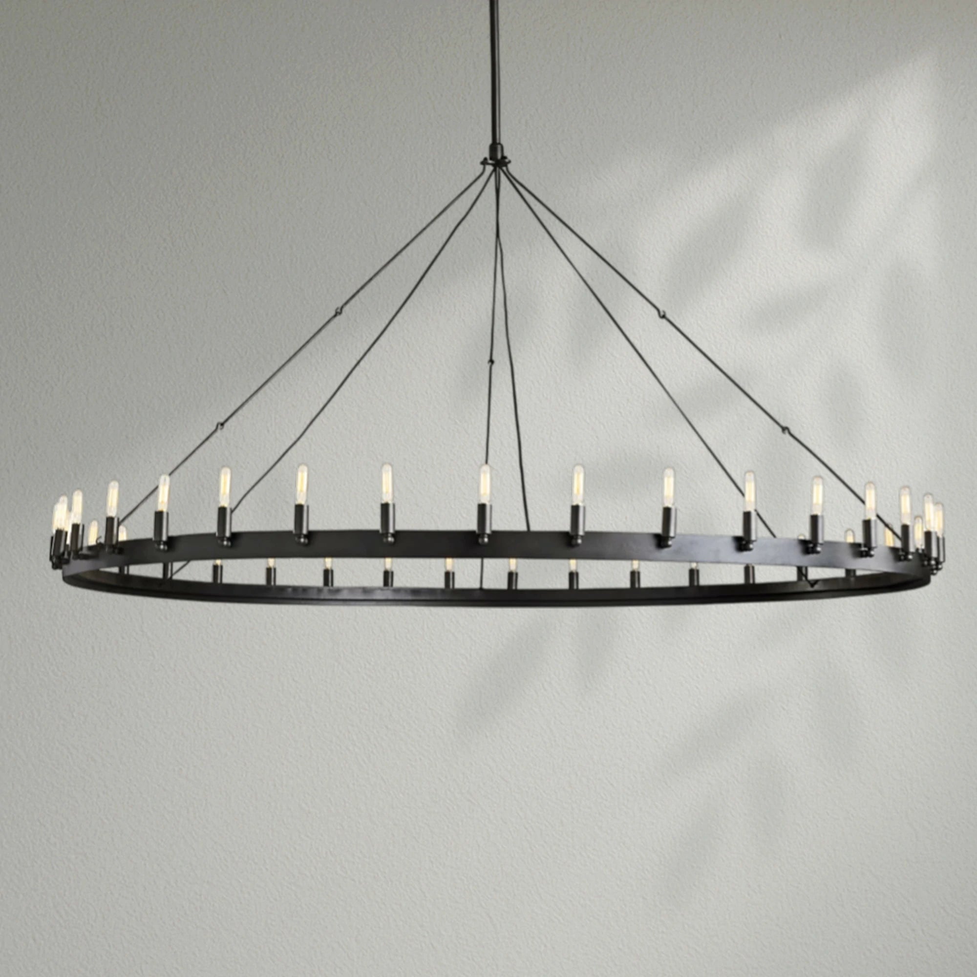 Camins Vintage Filament Round Chandelier