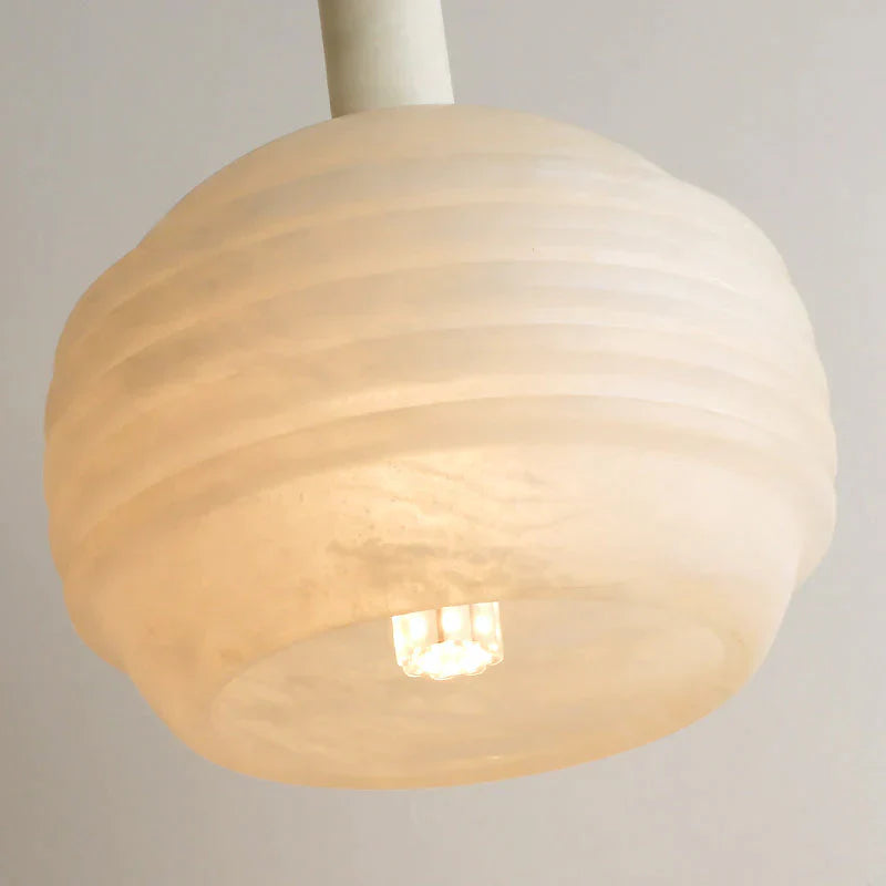 Nina Modern Alabaster Pendant Light, Alabaster Pendant Lamp Besides Bed Pendant Light Luster Gaze