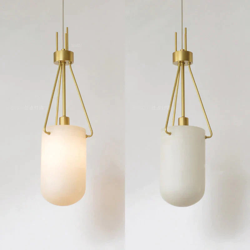 Nina Modern Alabaster Pendant Light, Alabaster Pendant Lamp Besides Bed Pendant Light Luster Gaze