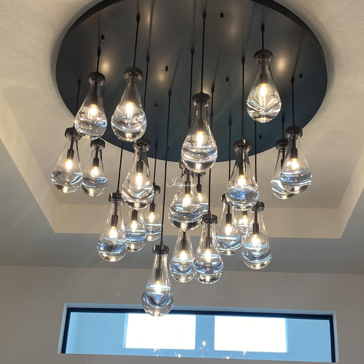 Soltaire Raindrops Round Chandelier