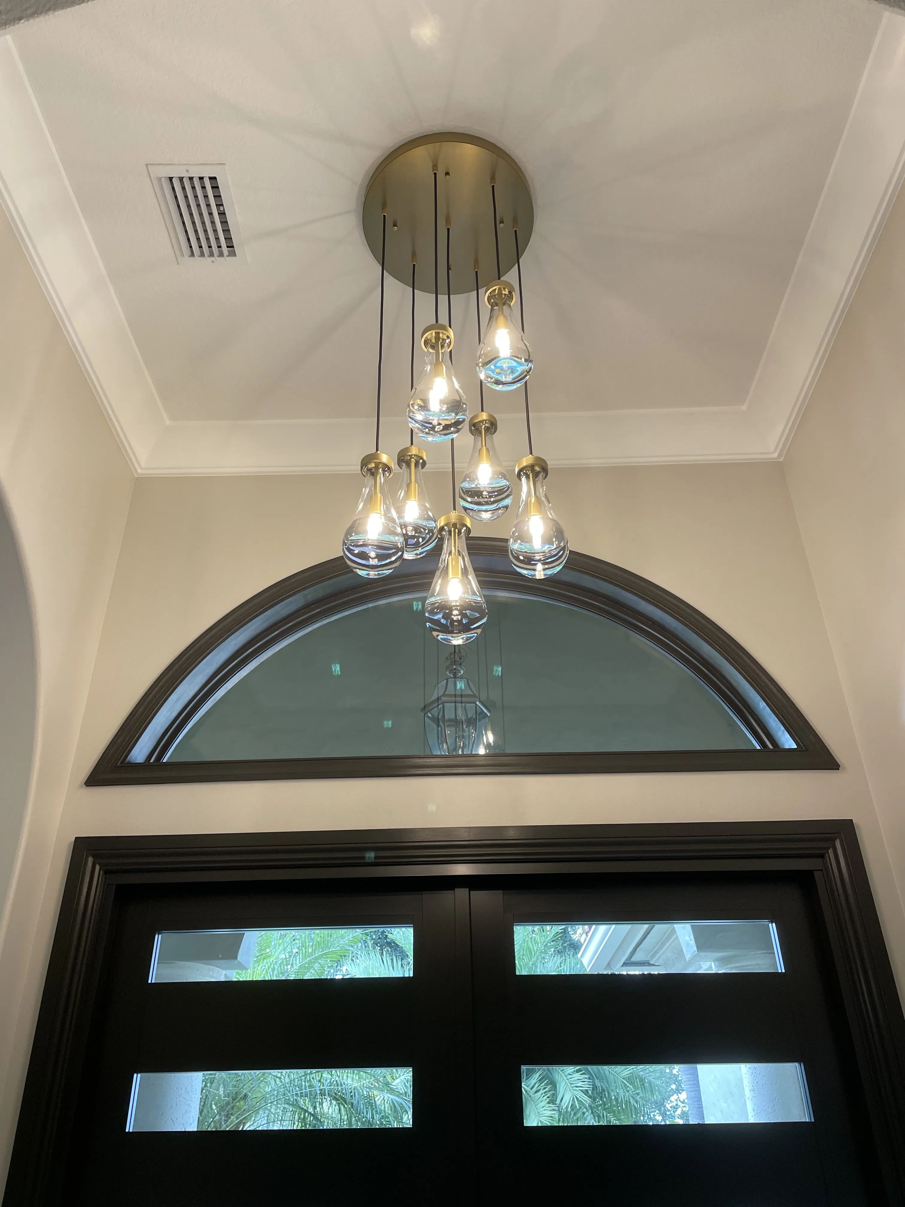 Raindrop Round Modern Chandelier Light