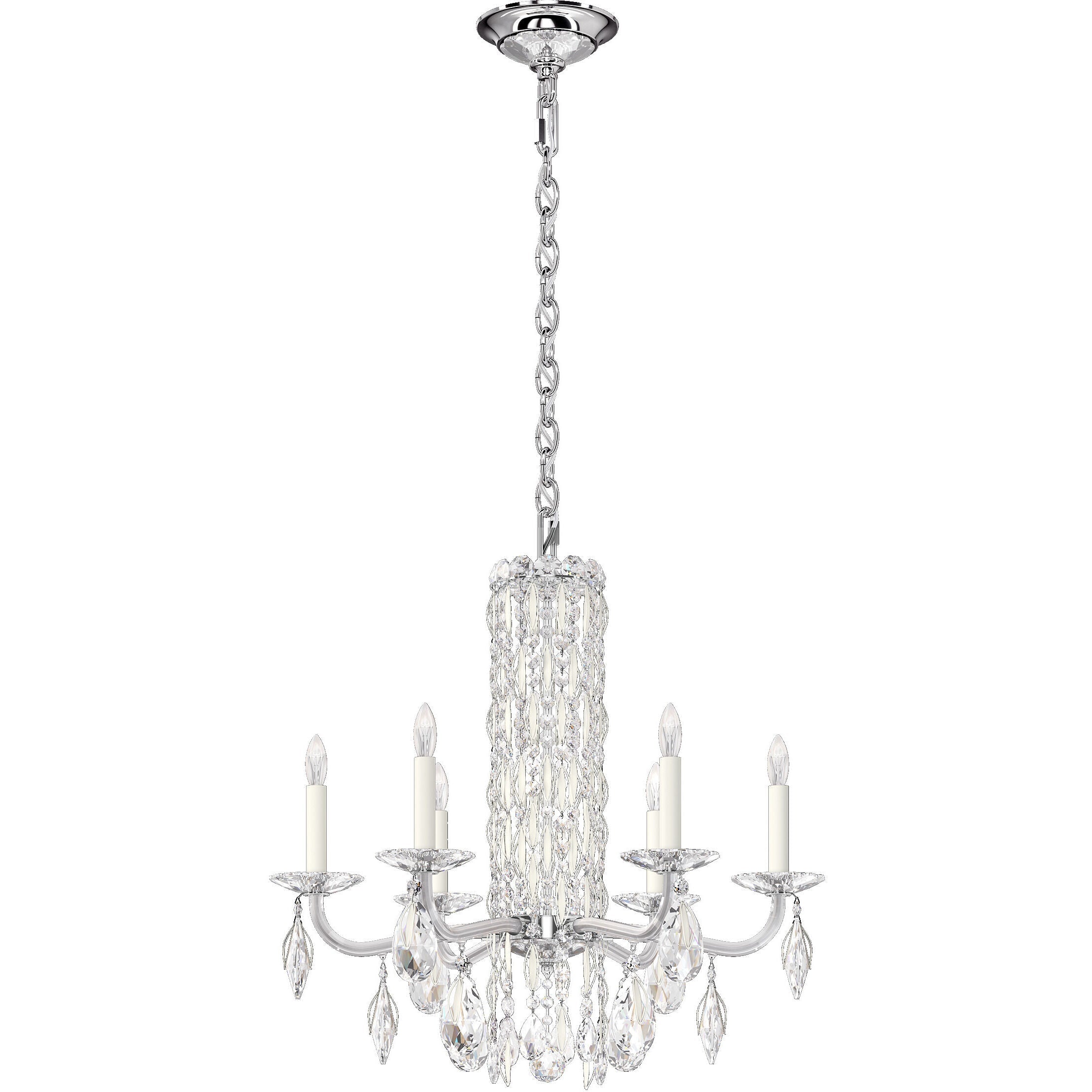 Luster Gaze Radiant Cascade 6-Light Crystal Chandelier - Background Shot