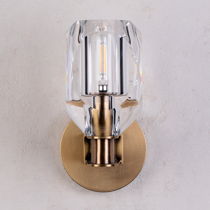 Luster Gaze Canson Modern Crystal Bedroom Wall Sconces - Background Shot
