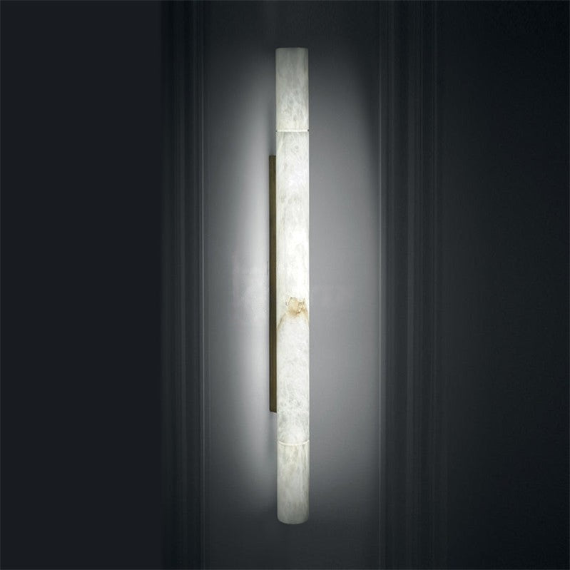 Garron Modern Alabaster Linear Wall Sconce