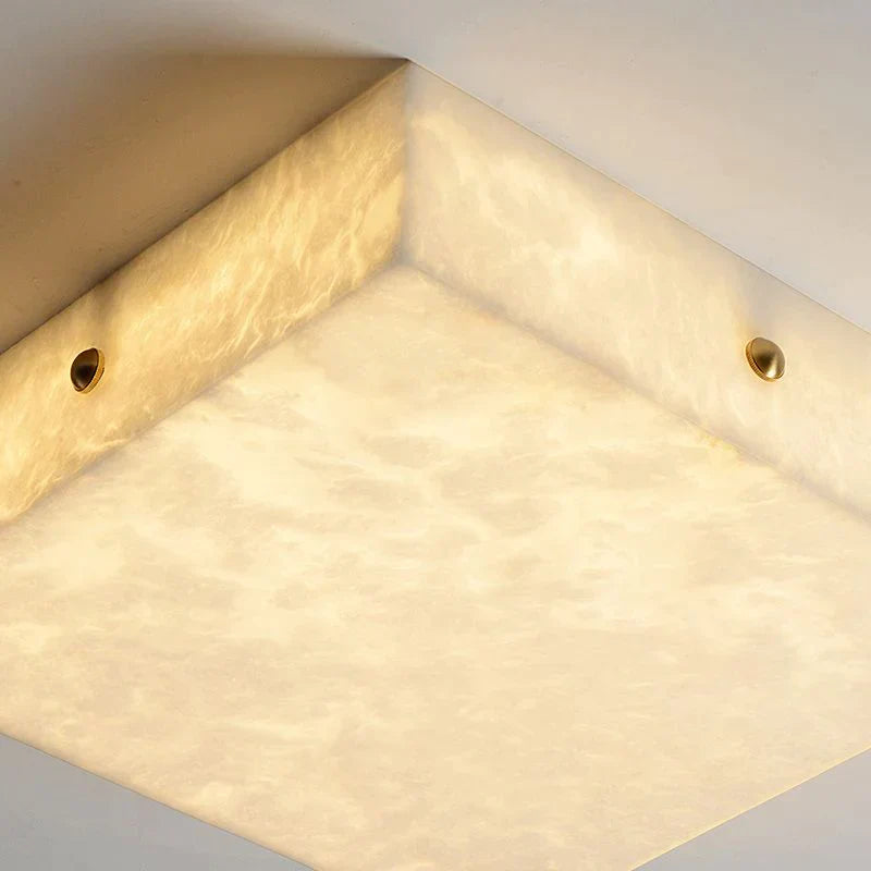 Coral Modern Alabaster Flushmount, Designer Ceiling Light Fixtures Chandelier Luster Gaze   