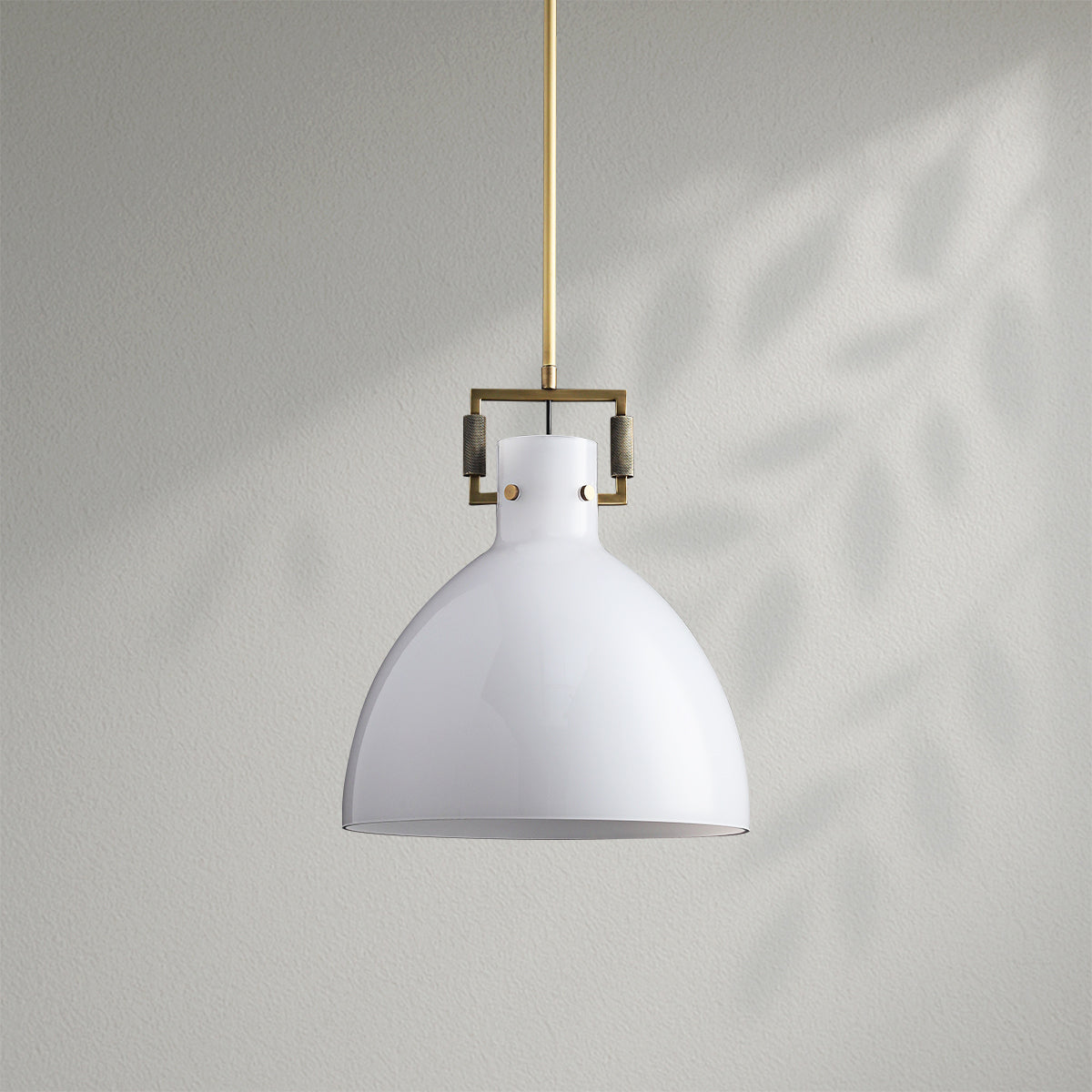 Machinis Milk Glass Cloche Pendant