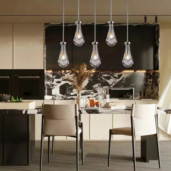 Raindrop Rod Linear Chandelier