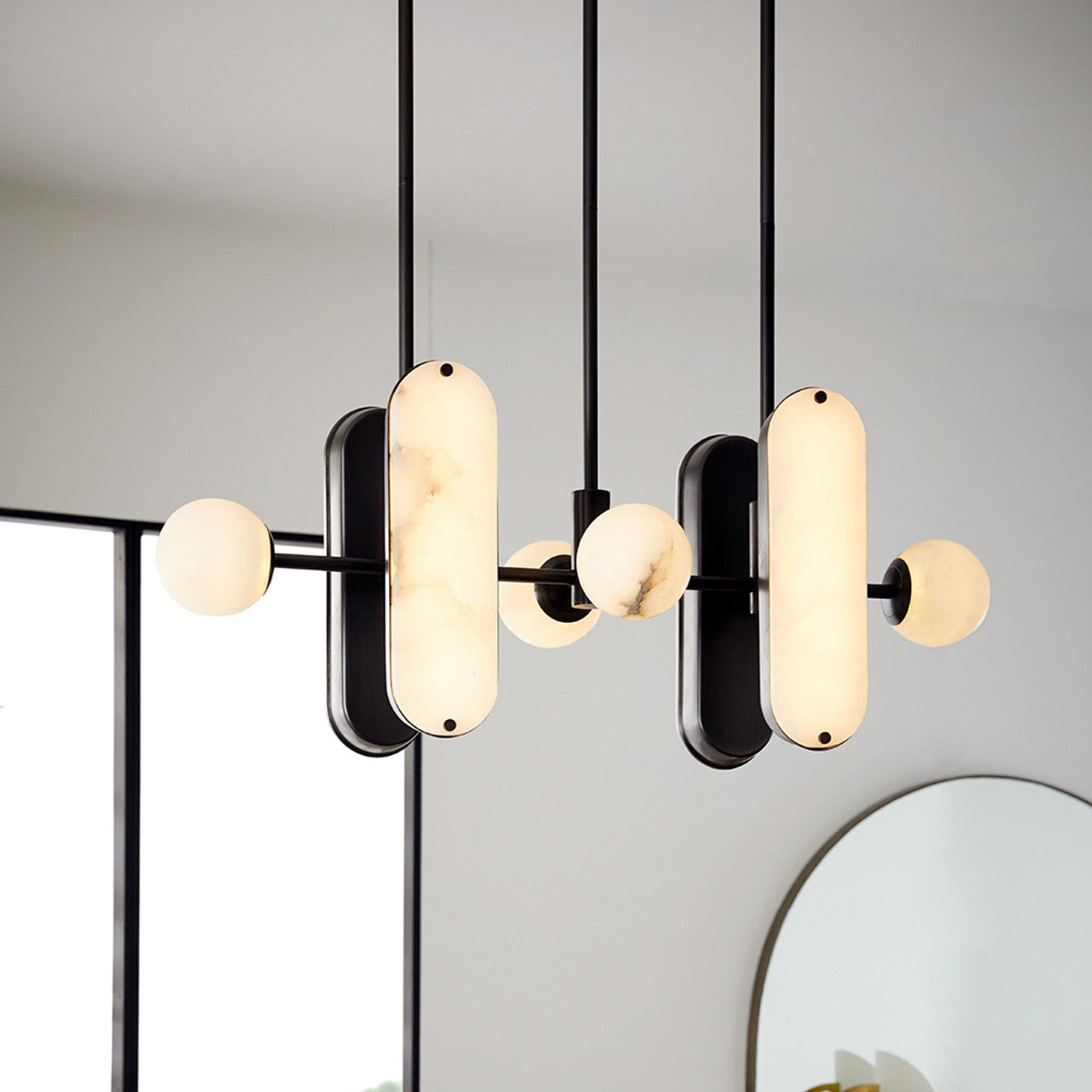Maradona Pendant Light, Designer Choice Linear Chandelier - Luster Gaze