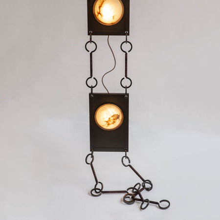 Luster Gaze Ariadne Alabaster 4-Light Chandelier - Background Shot