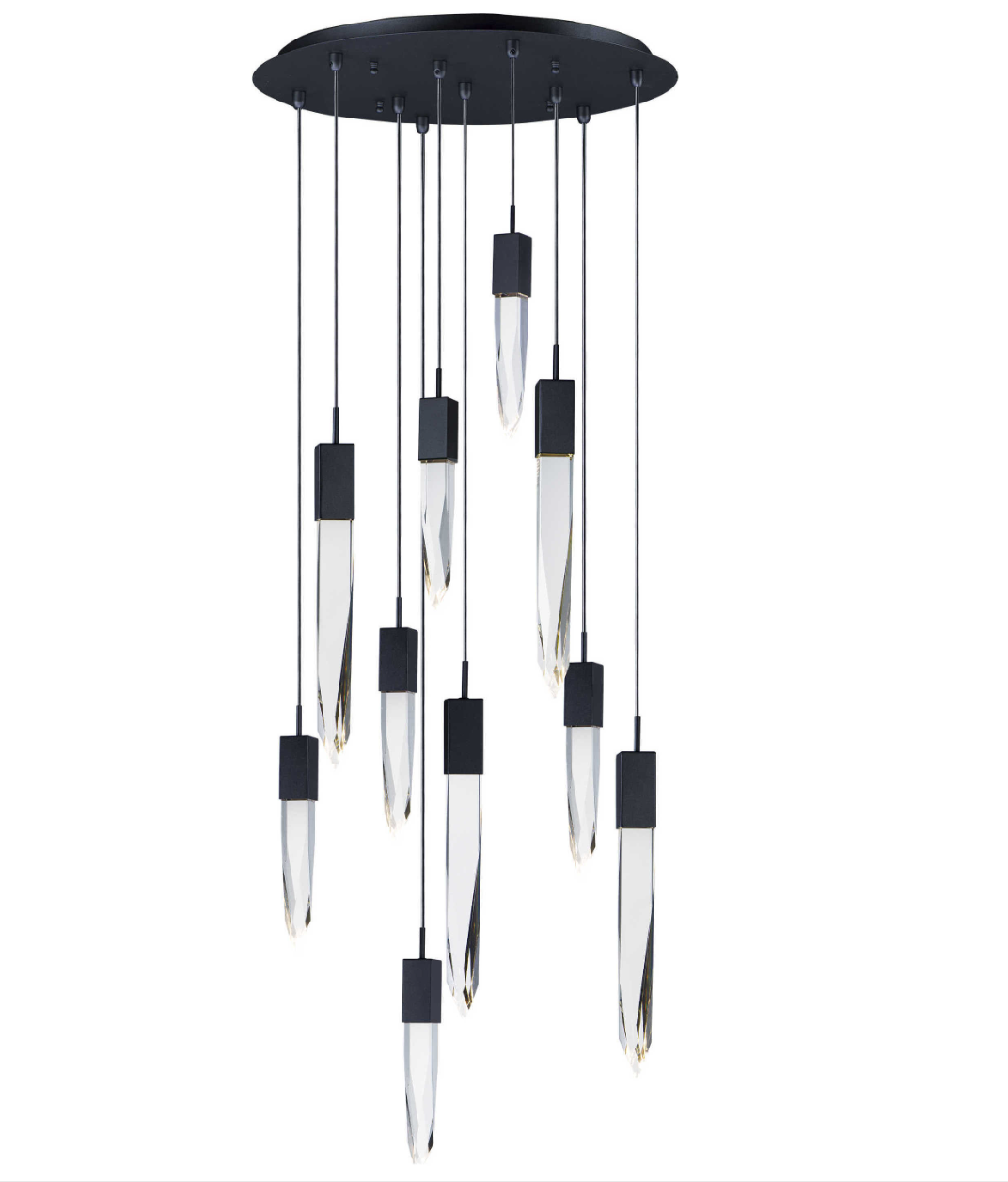 Luster Gaze Cosmic Radiance Round/Rectangle Crystal Pendant Chandelier - Background Shot