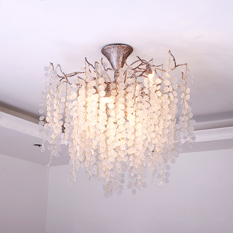 Luster Gaze Ellie Verdant Branch Chandelier - Background Shot