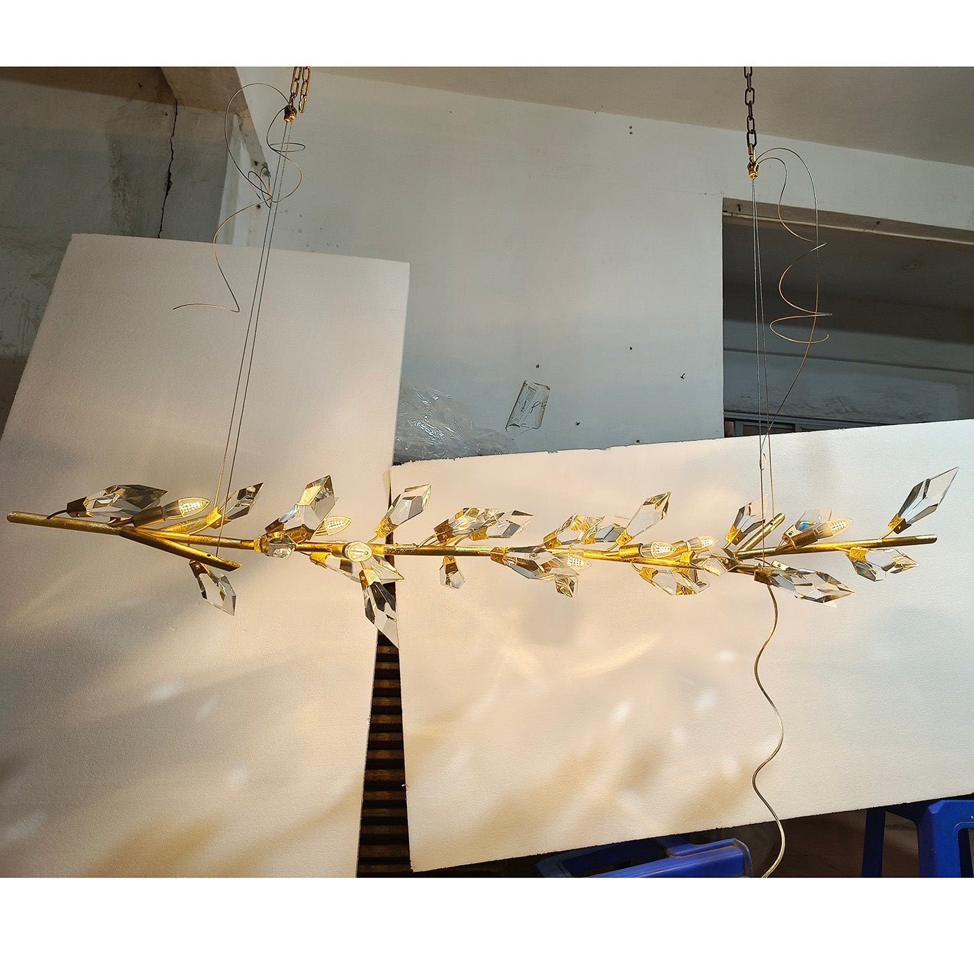 Addison 72" Linear Crystal chandelier