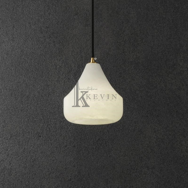 Felix Small Alabaster Pendant Light Besides Bed Pendant Light Luster Gaze SMALL