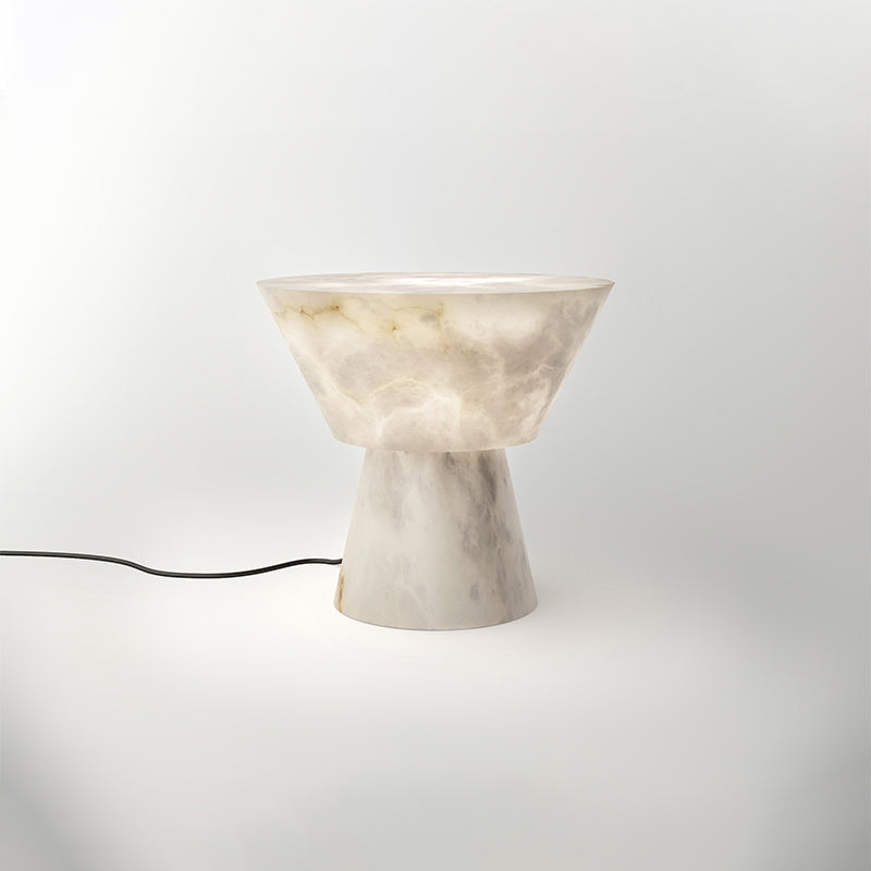 Franta Modern L Alabaster Living Room Table Lamp Besides Bed table lamp Luster Gaze