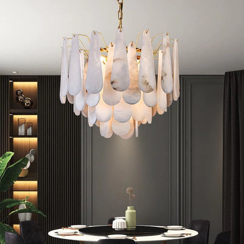 Deborah Alabaster Foyer Chandelier Lighting, Luxury Modern Lighting chandelier Luster Gaze   