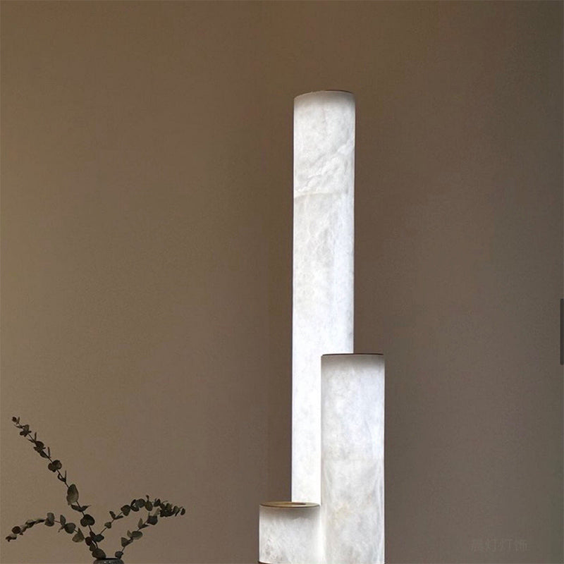 Keturah Modern Artistic Alabaster Floor Lamp For Living Room Chandelier Luster Gaze