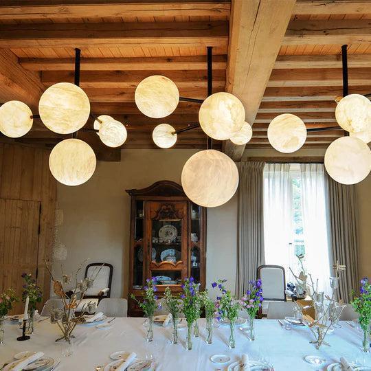 Mogan Modern Alabaster Pendant Light for Kitchen Island