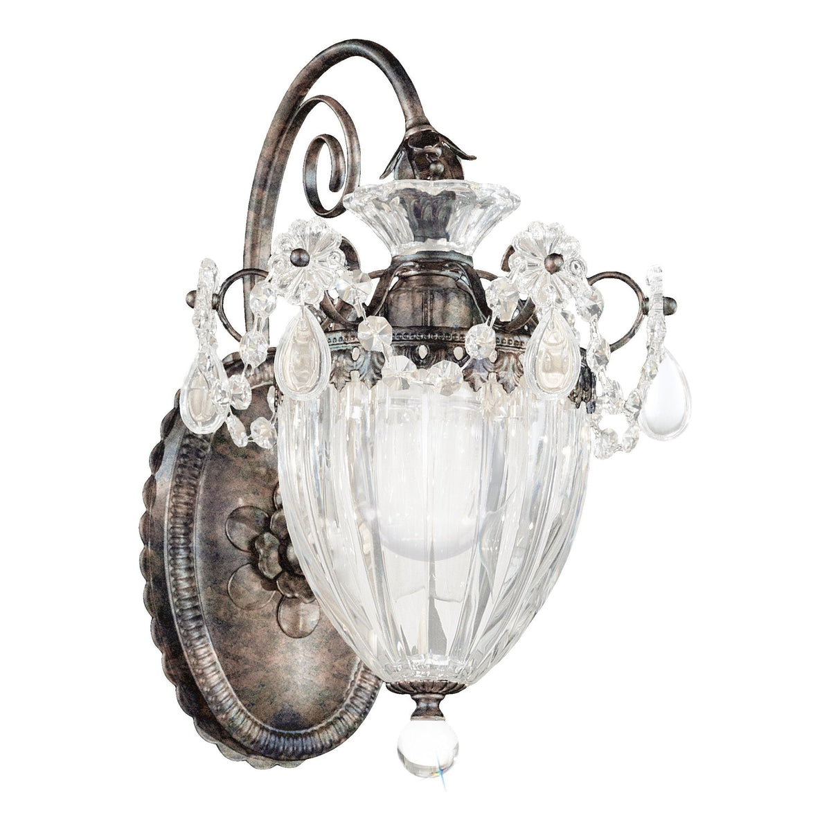 Luster Gaze Heritage Bloom 1-Light Wall Sconce - Background Shot